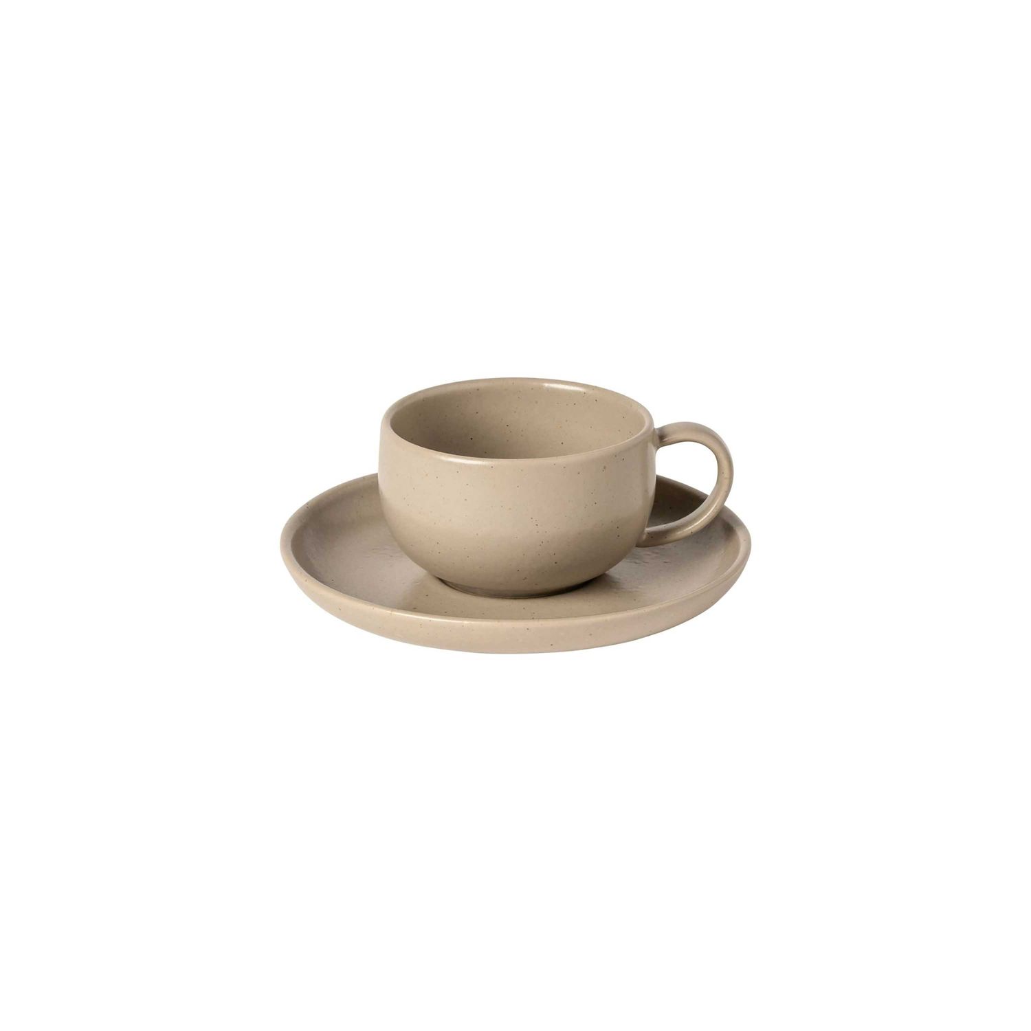 Casafina Pacifica Chestnut Tea Cup and Saucer XOCS01-CHS, 840289012390