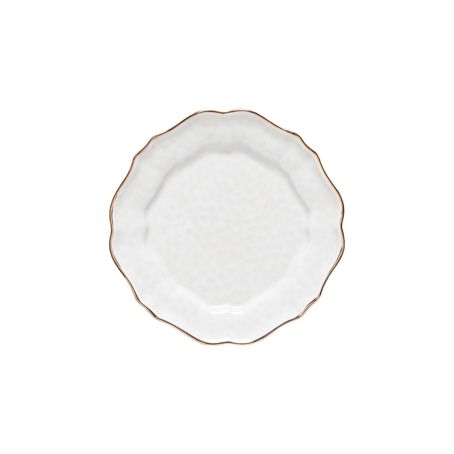 Casafina Impressions White-Gold Salad Plate IM502-WGD, 840289011881