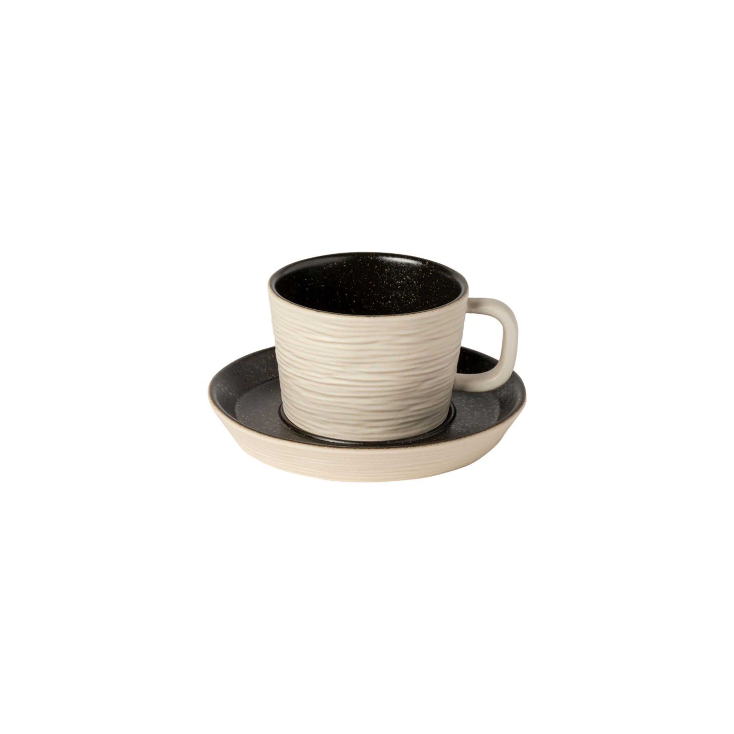 Costa Nova N�tos Latitude Black Tea Cup and Saucer NRCS01-LTB, 5606739962333