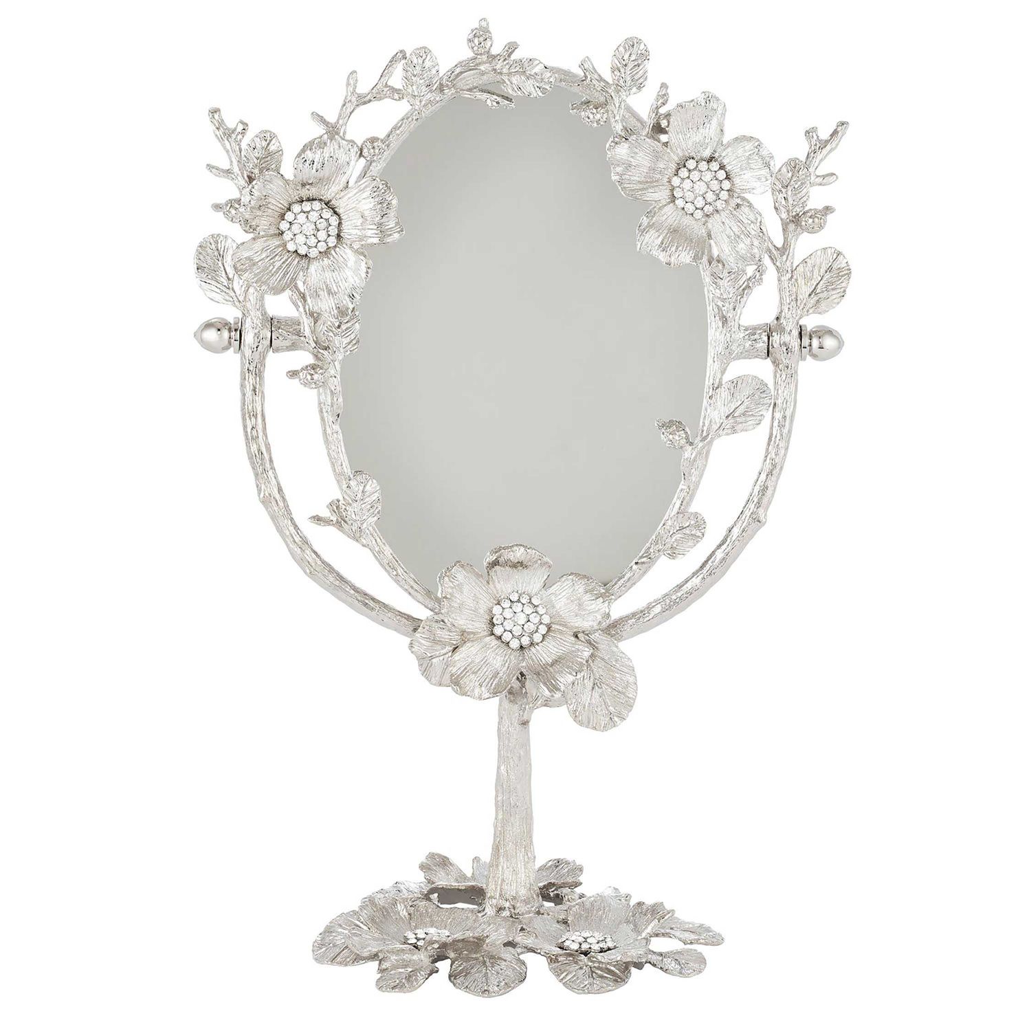 Olivia Riegel Silver Botanica Magnified Standing Mirror, MPN: MR2401
