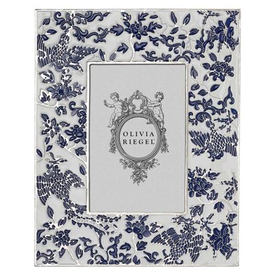 Olivia Riegel Blue &amp; White Imperial Phoenix 4 x 6 Inch Picture Frame, MPN: RT2450
