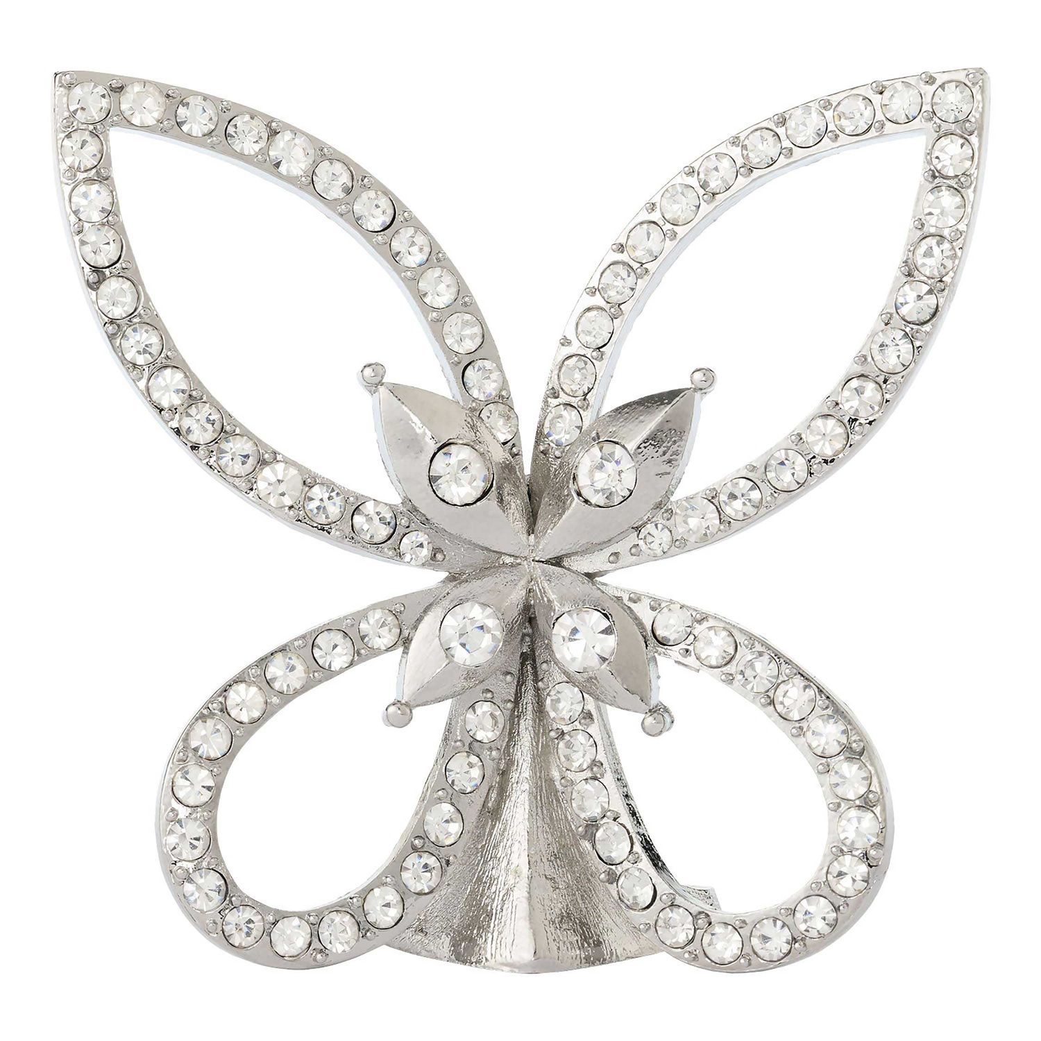 Olivia Riegel Silver Papillon Figurine with Crystals, MPN: FG2504