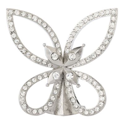 Olivia Riegel Silver Papillon Figurine with Crystals, MPN: FG2504