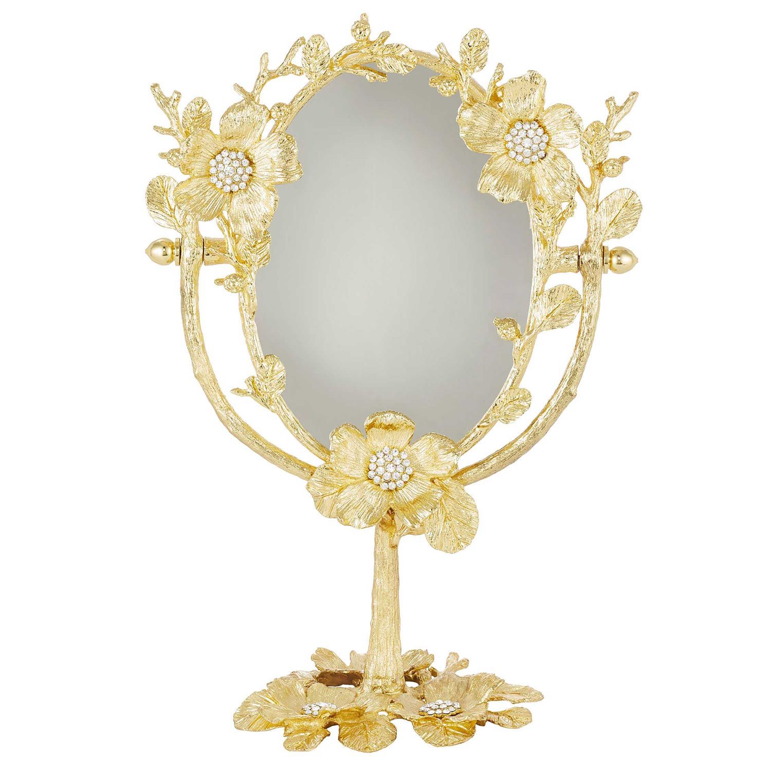 Olivia Riegel Gold Botanica Magnified Standing Mirror, MPN: MR2400