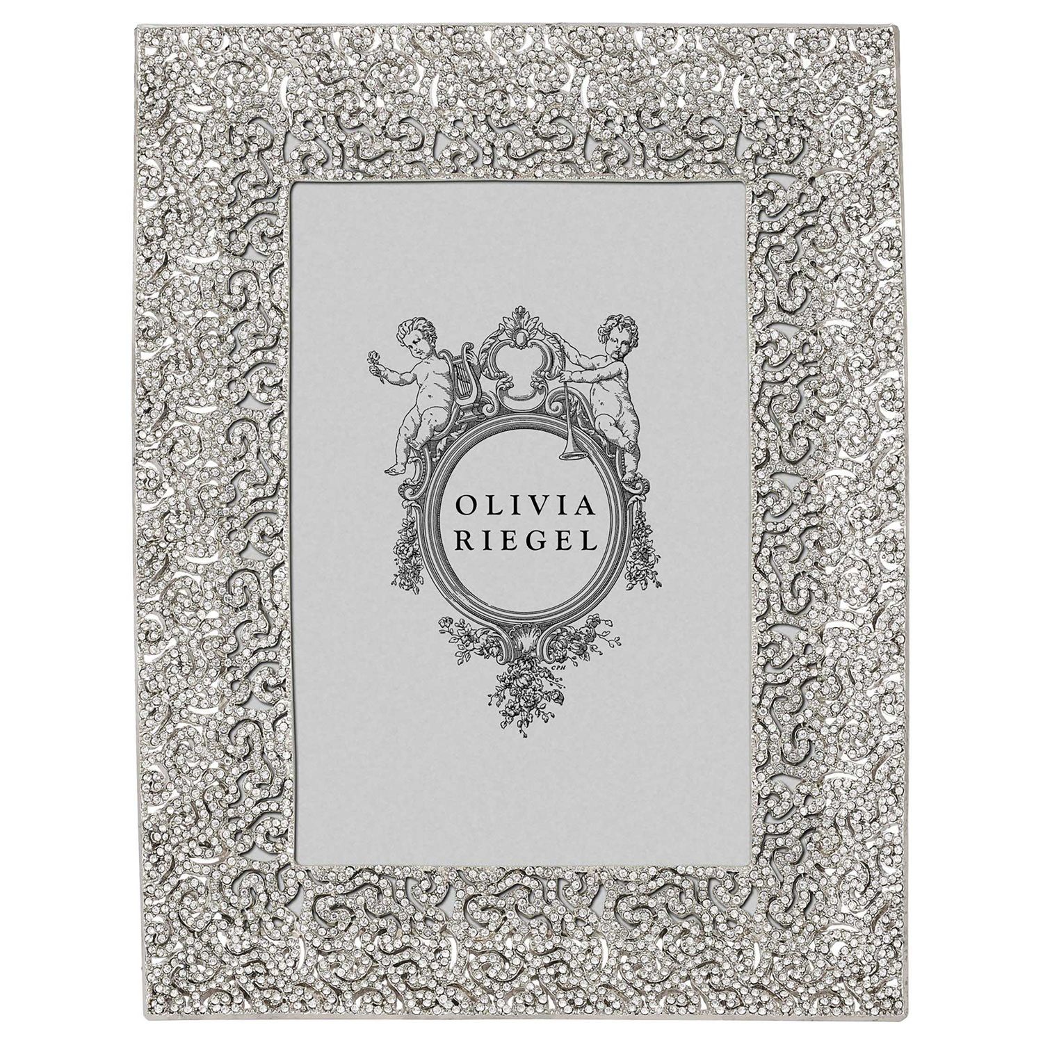 Olivia Riegel Silver Biarritz 5 x 7 Inch Picture Frame, MPN: RT2419