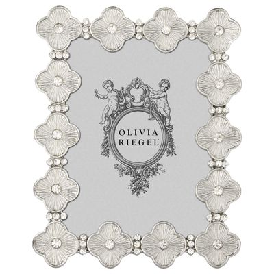 Olivia Riegel Silver Clover 2.5 Inch x 3.5 Inch Picture Frame, MPN: RT2452