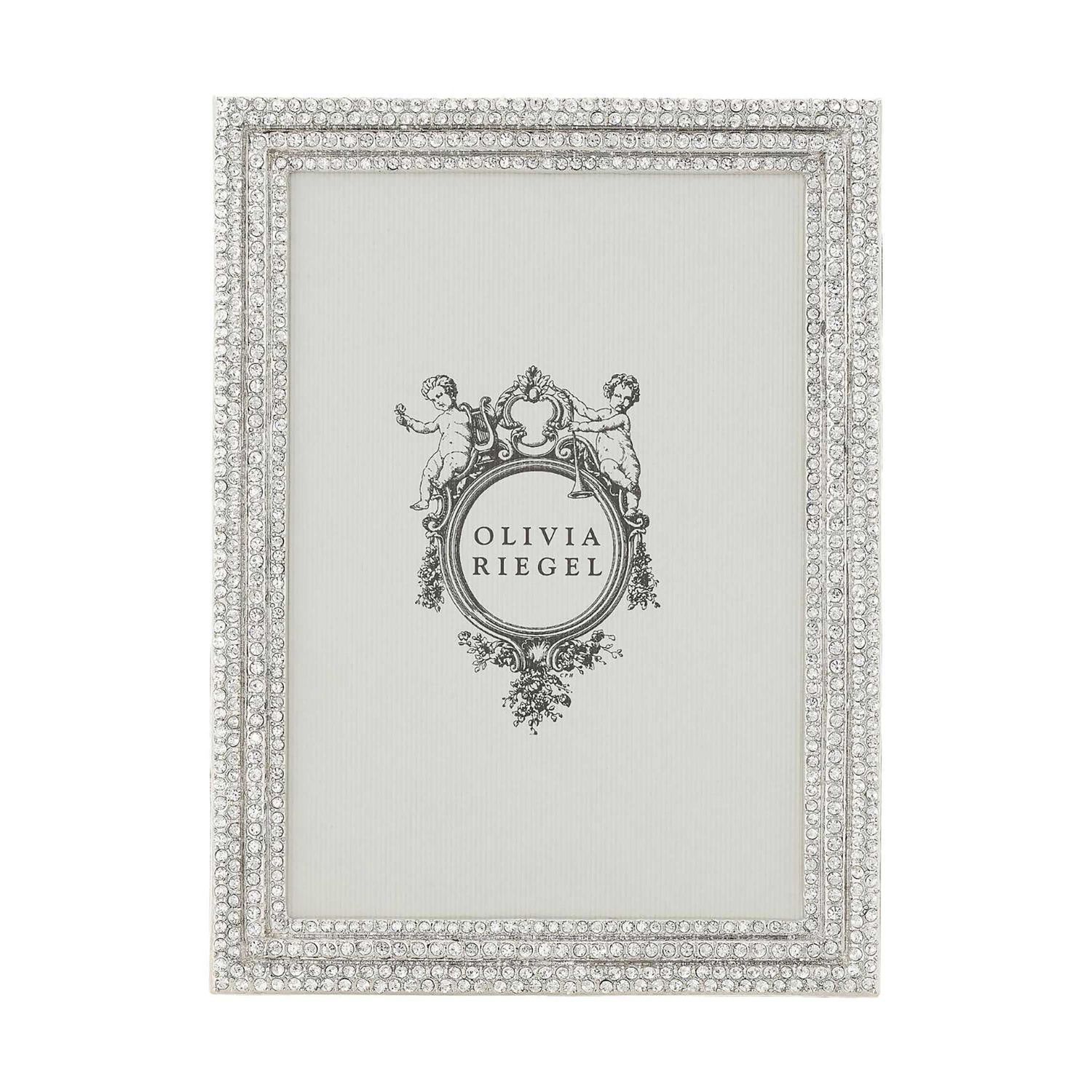 Olivia Riegel Silver Classic Crystal Pav� 5 x 7 Inch Picture Frame, MPN: RT5001