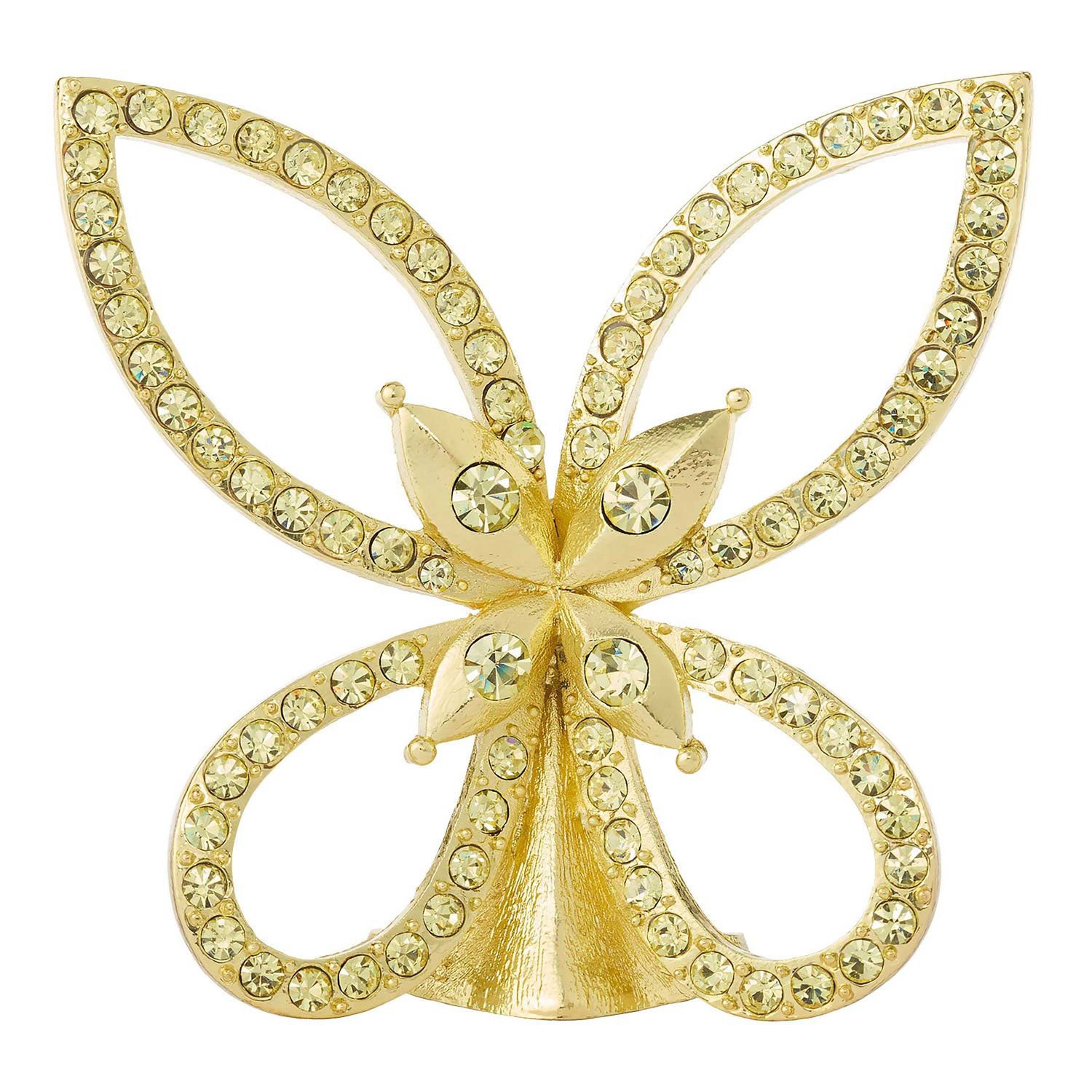 Olivia Riegel Gold Papillon Figurine with Jonquil Crystals, MPN: FG2501