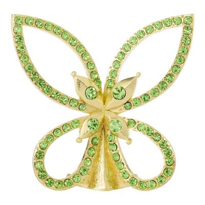Olivia Riegel Gold Papillon Figurine with Peridot Crystals, MPN: FG2502