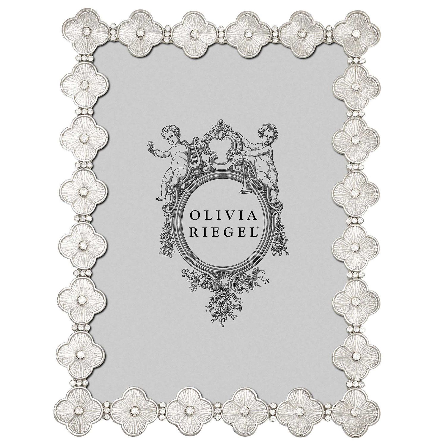 Olivia Riegel Silver Clover 5 x 7 Inch Picture Frame, MPN: RT2454