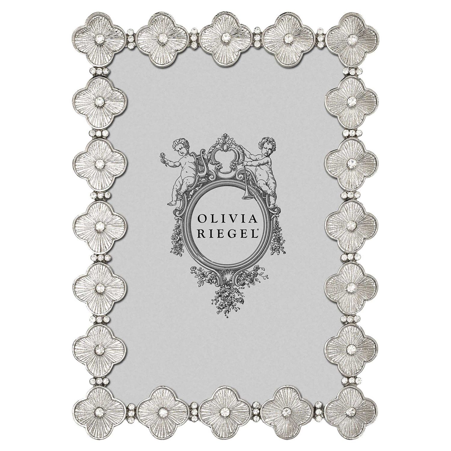 Olivia Riegel Silver Clover 4 x 6 Inch Picture Frame, MPN: RT2453