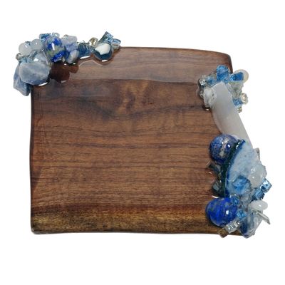 Olivia Riegel Azure Cocktail Napkin Tray, MPN: DHV-AZU-1CC-003