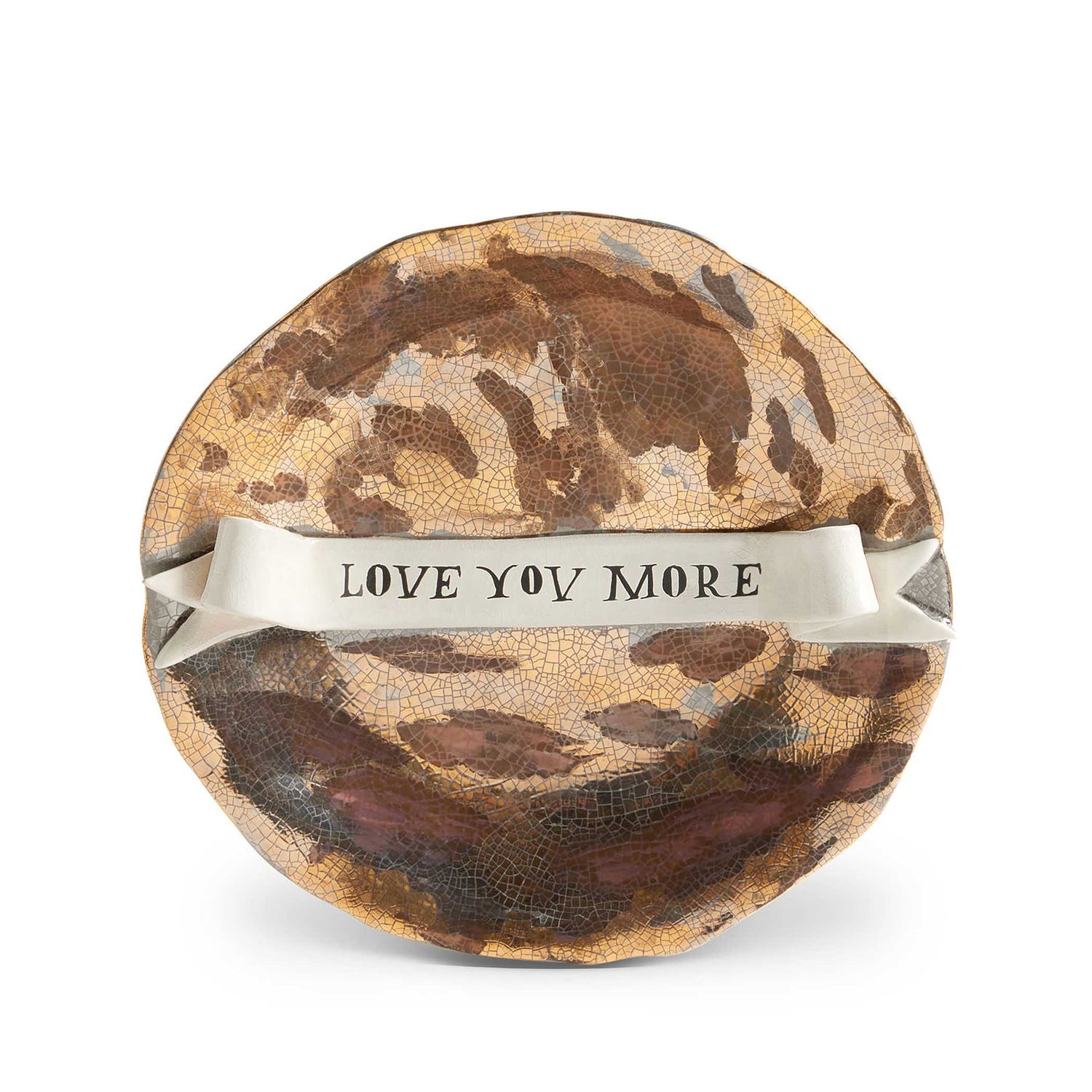 L'Objet Ruan Hoffmann Plate with Ribbon Love You More RH109, 810009648895