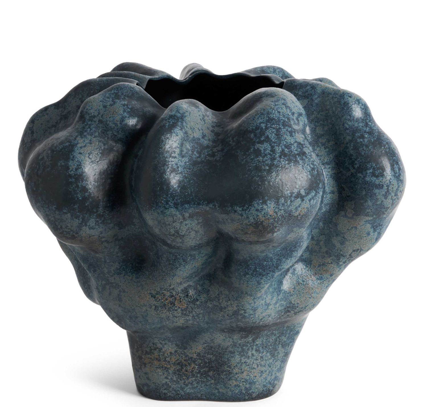 L'Objet Timna Vase Aged Iron Extra-Short TM597,