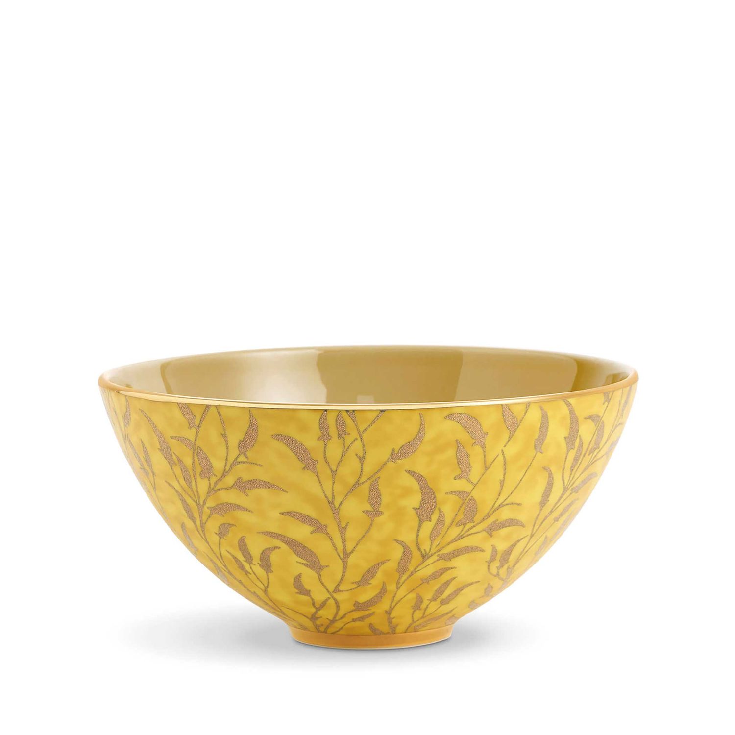 L'Objet Fortuny Orfeo Yellow Bowl Medium LPF106, 810009649410
