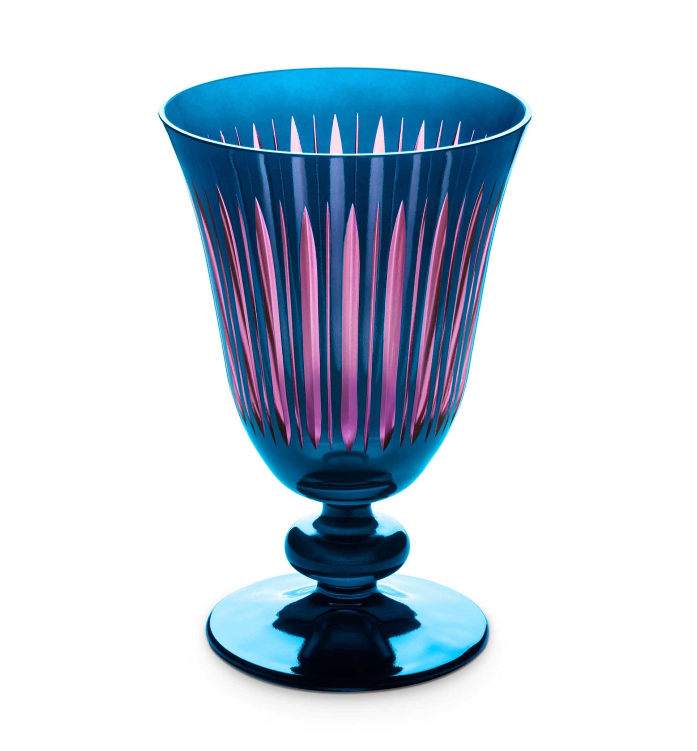 L'Objet Prism Wine Glasses Blue Set Of 4 PS9030, 810188380425