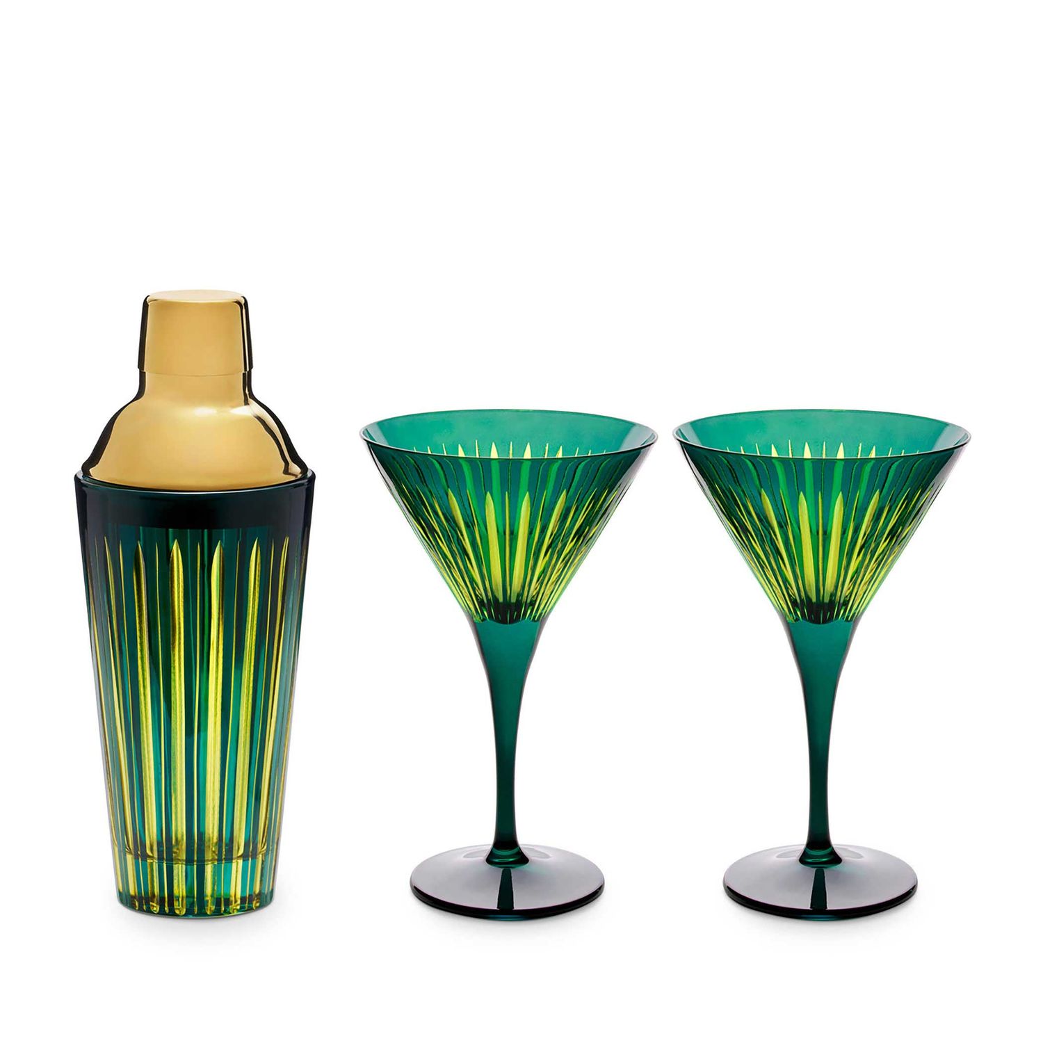 L'Objet Prism Cocktail Set Green PS6001, 810009649656