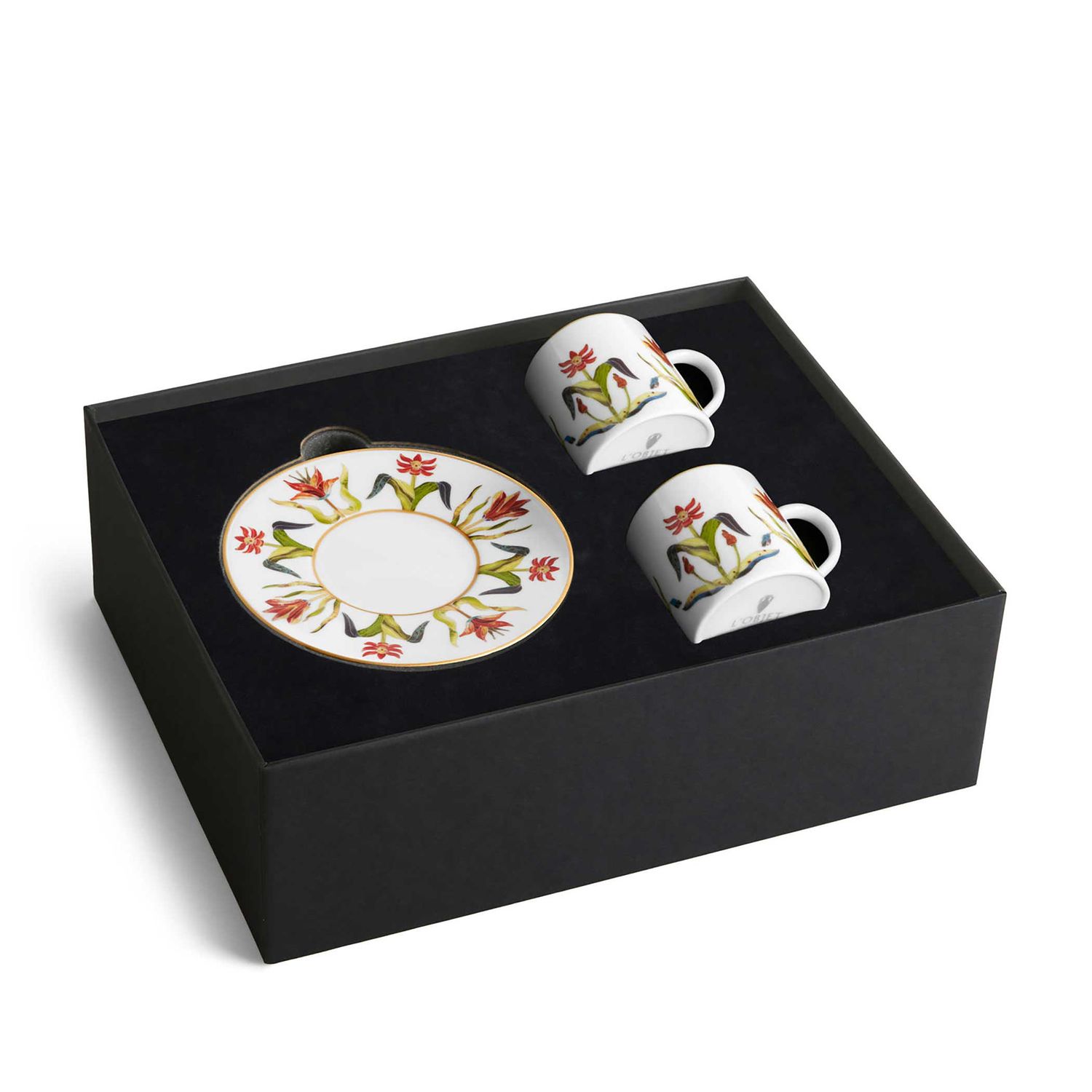 L'Objet Grand Tour Espresso Cup Saucer Set of 2 GT159, 810188380234