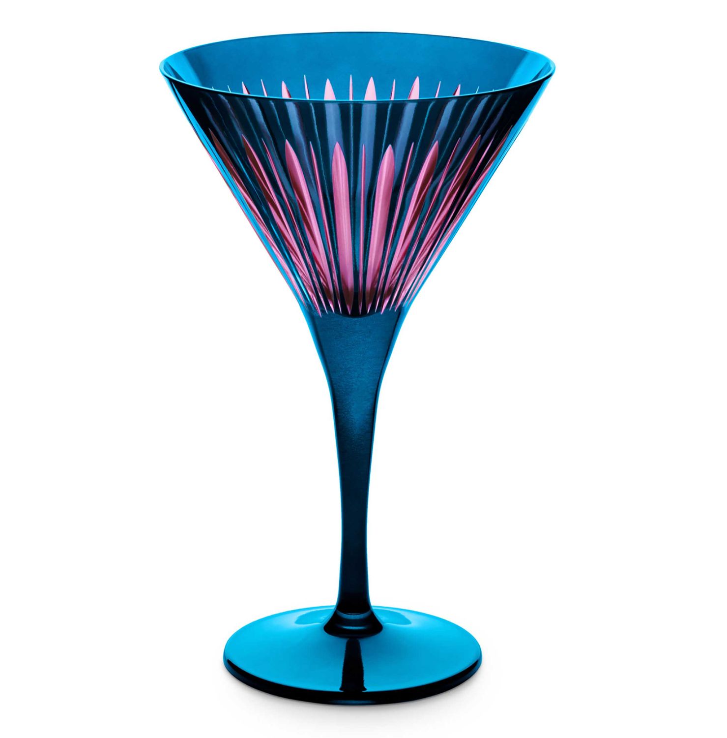 L'Objet Prism Martini Glasses Blue Set Of 4 PS9042, 810188380432