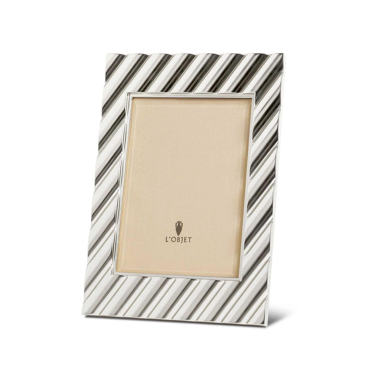 L'Objet Maxime Picture Frame Platinum 5 x 7 Inch F7600M, 810009648956