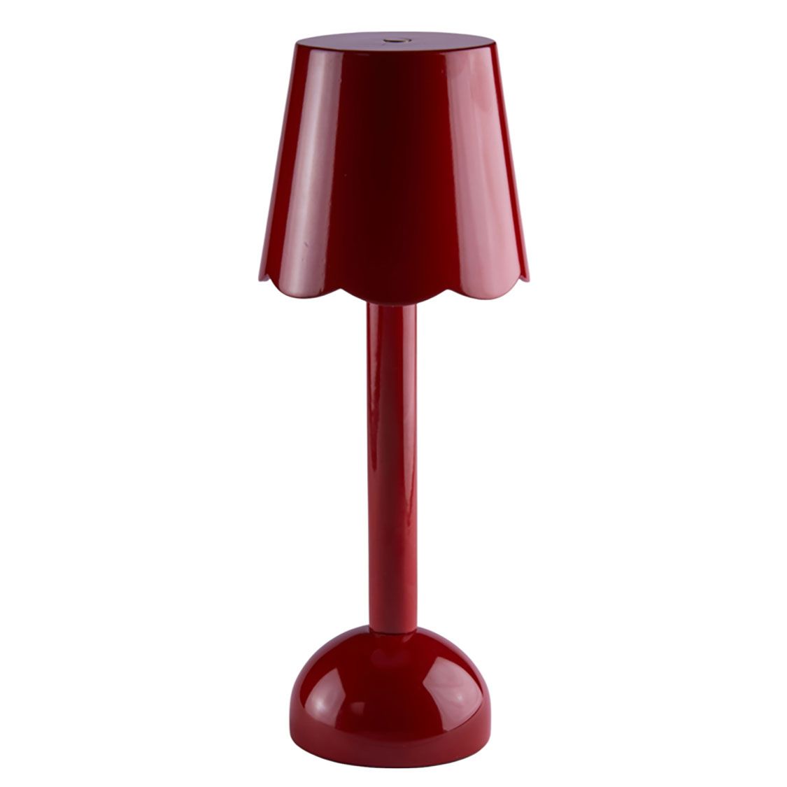 Addison Ross London Scallop LED Lamp Light Burgundy 28cm LT1052, 5024043203391