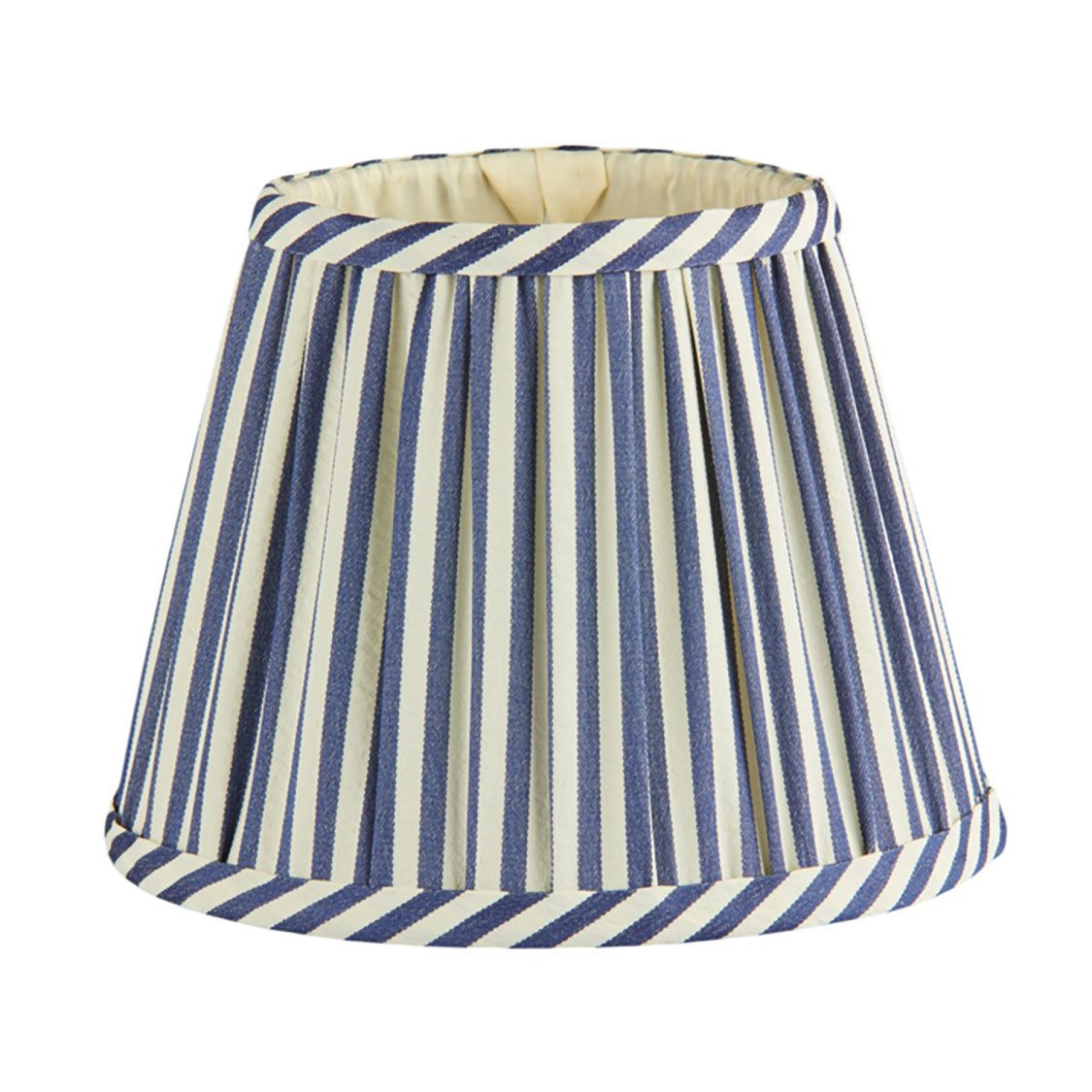 Addison Ross London Navy Stripe Lampshade Round LS1006, 5024043203520