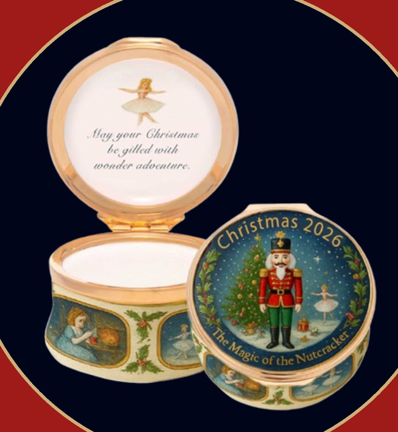 Halcyon Days 2026 Annual Christmas Box Magic of the Nutcracker ENMON0101G, 5055273110166