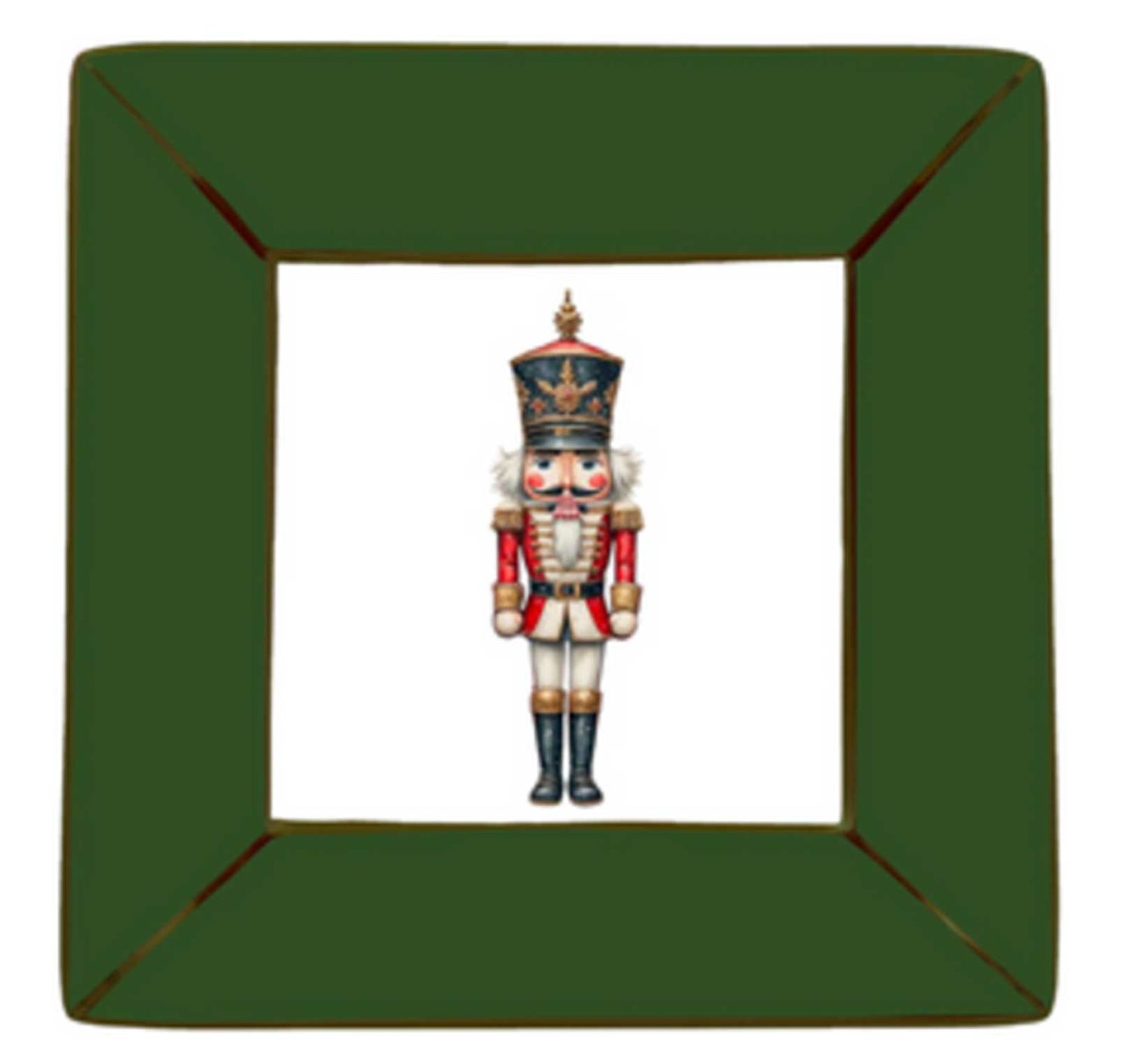 Halcyon Days Nutcracker Square Trinket Tray BCNUT01TTG, 5055273110234