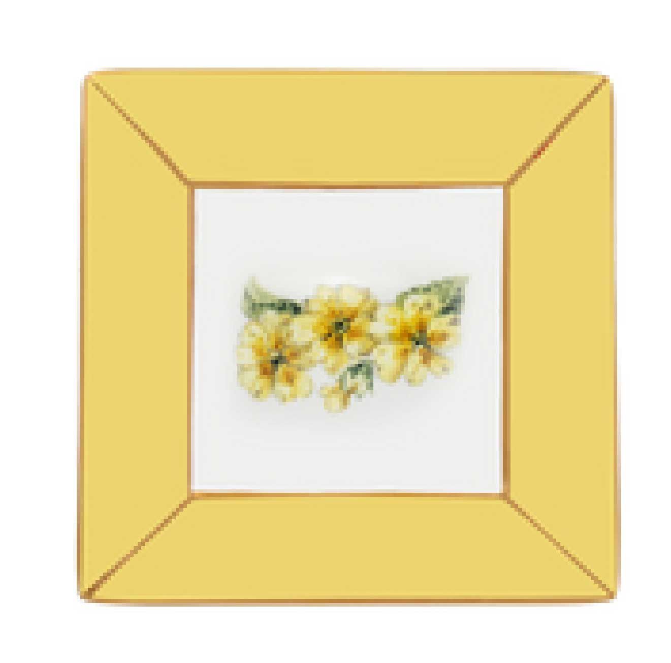 Halcyon Days Shell Garden Floral Thistle Square Trinket Tray BCSGP08STG, 5055273110753