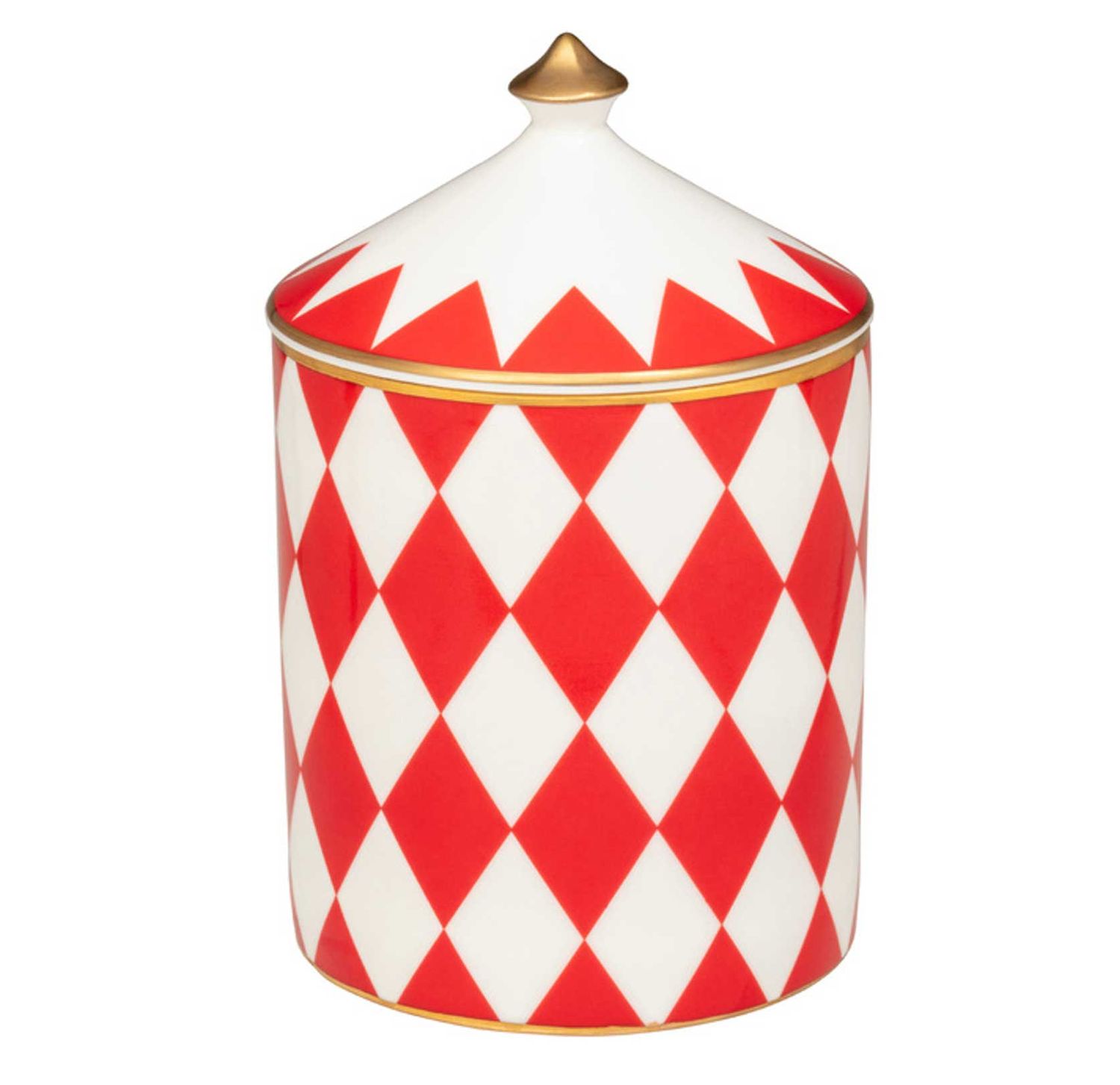 Halcyon Days Parterre Red Cinnamon &amp; Orange Lidded Candle BCPAR06LCG, 5060171109754