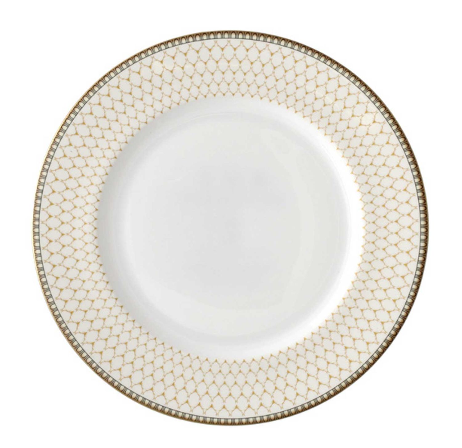 Halcyon Days Antler Trellis Ivory Gold 10 Inch Dinner Plate BCGAT04DPN, 5056327801672