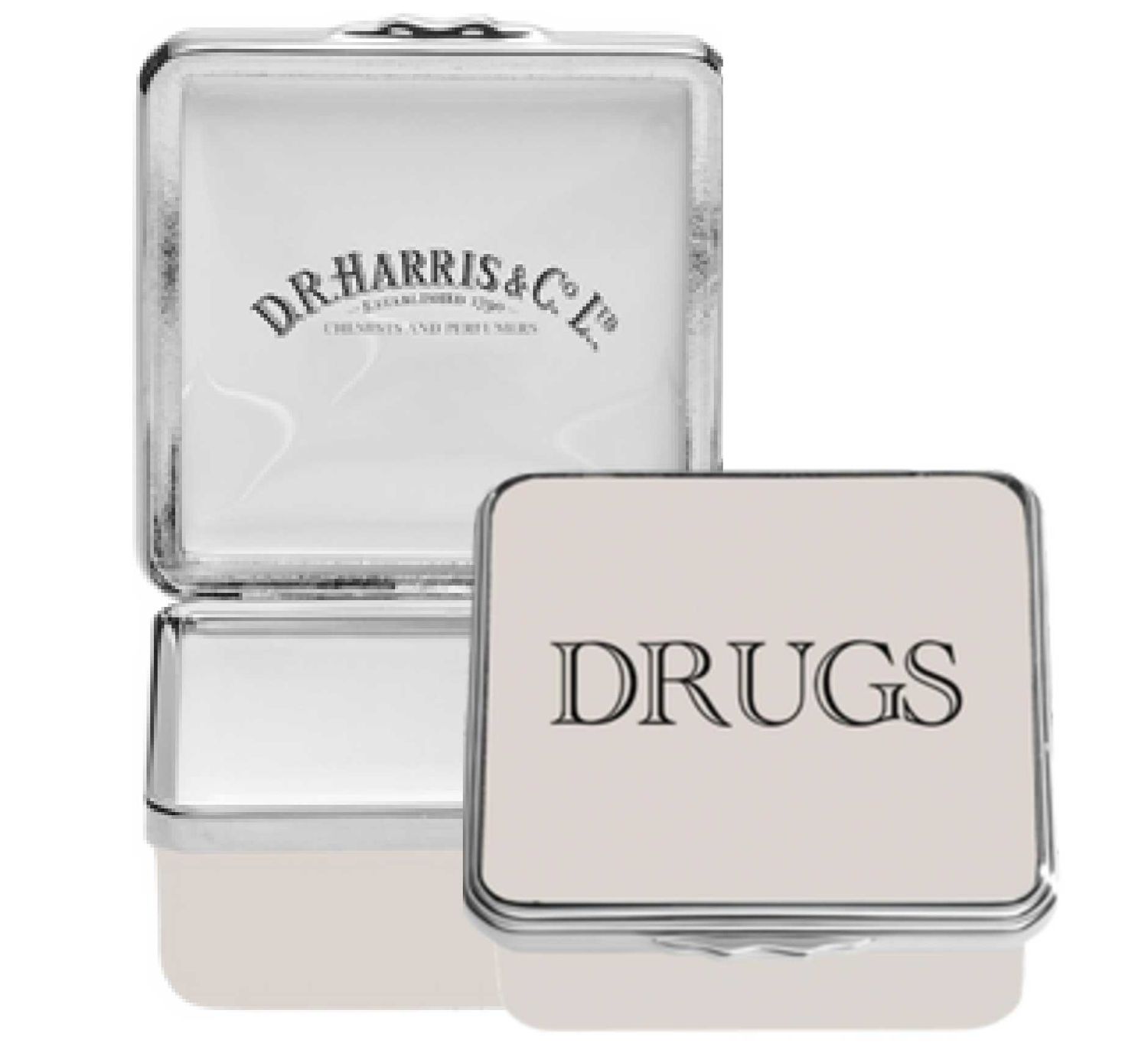 Halcyon Days Dr Harris Drug GP58 Enamel Box Yellow ENDRD0858P, 5056327823001