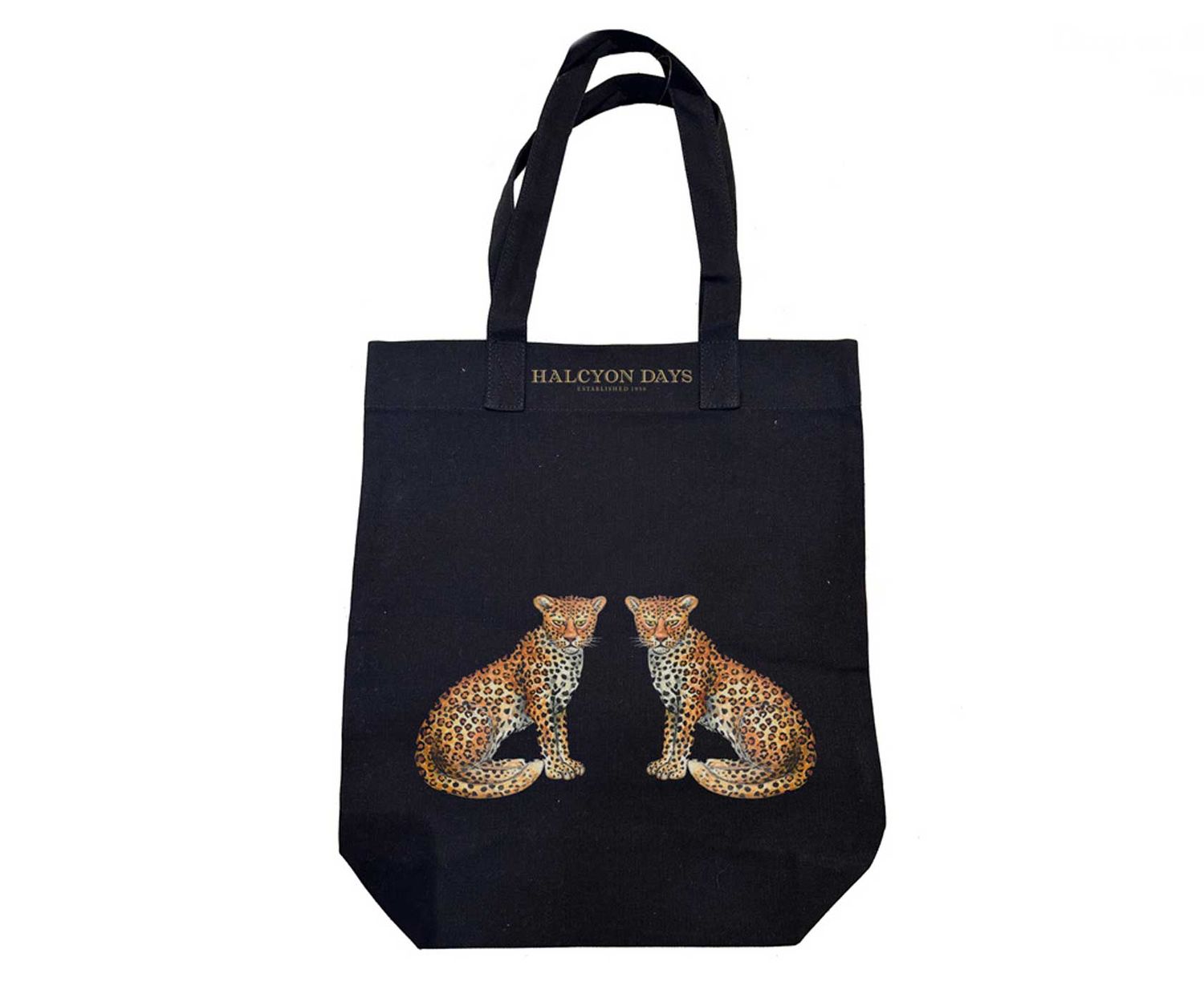 Halcyon Days Twin Leopard Portrait Shoulder Tote Bag SATLD01PSTTE, 5055273110012