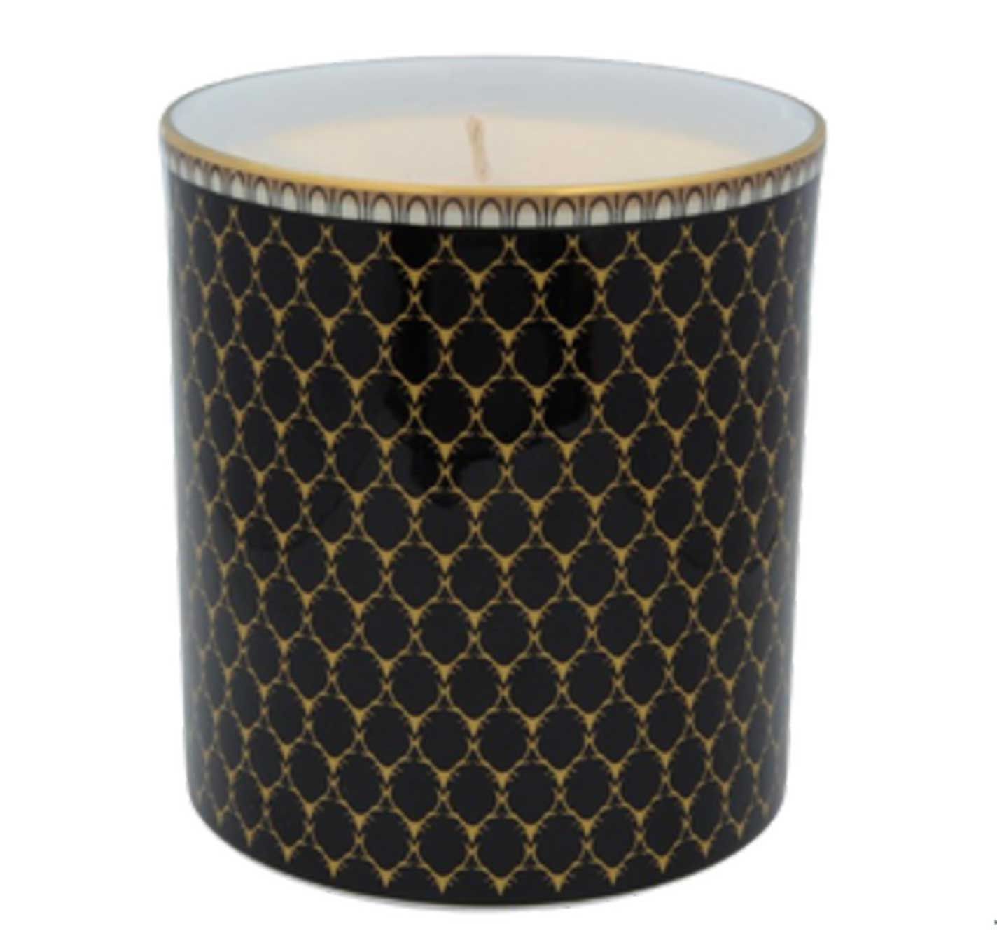 Halcyon Days Antler Trellis Black Oud Imperial Unlidded Candle BCGAT02CAG, 5060171154310