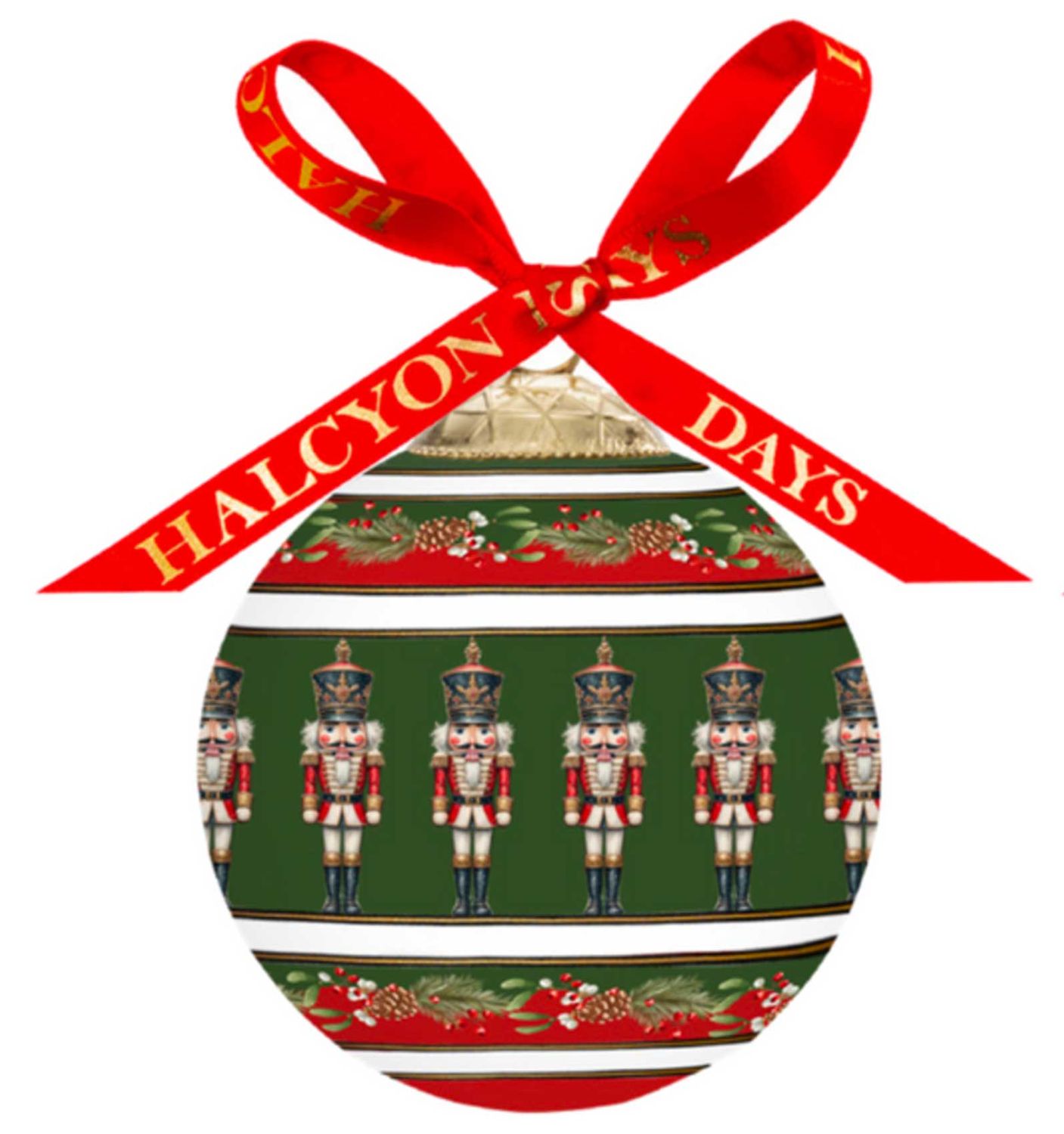 Halcyon Days Nutcracker Marching 3 Inch Bauble Ornament BCNUT01XBN, 5055273110432