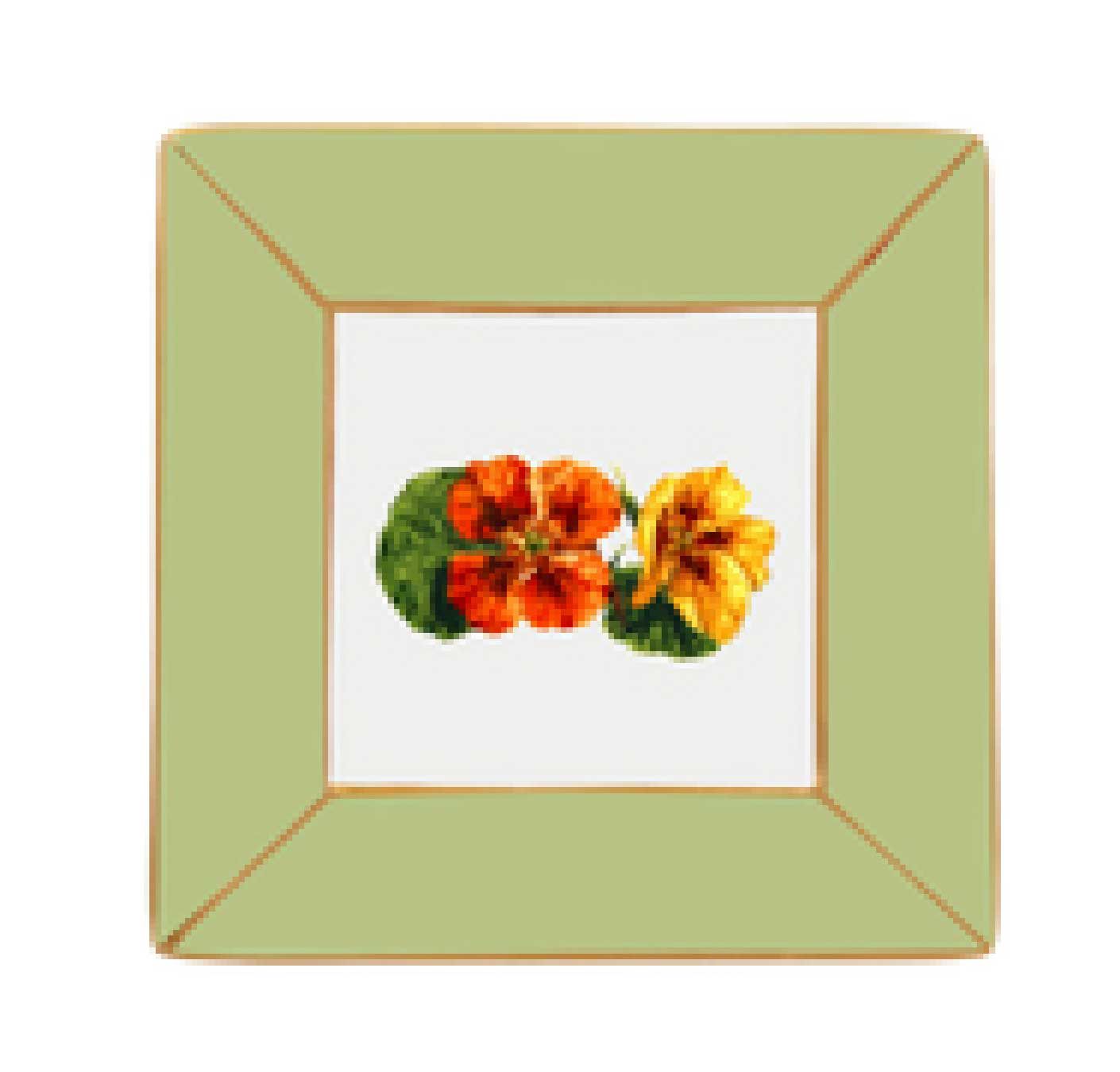 Halcyon Days Shell Garden Floral Rose Pink Square Trinket Tray BCSGN09STG, 5055273110760