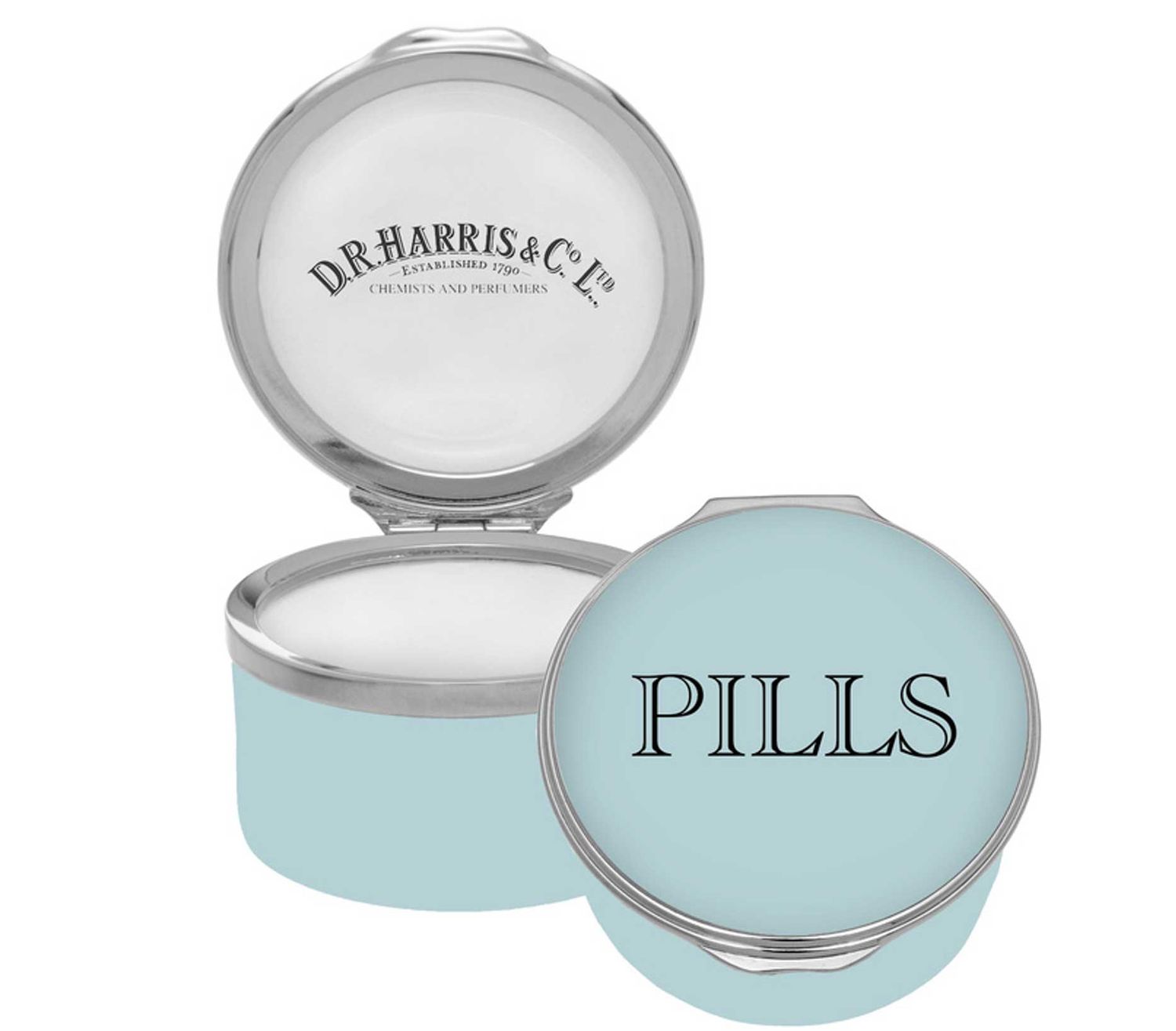 Halcyon Days Dr Harris Pills GP1 Enamel Box Celadon ENDRP4001P, 5056327822813