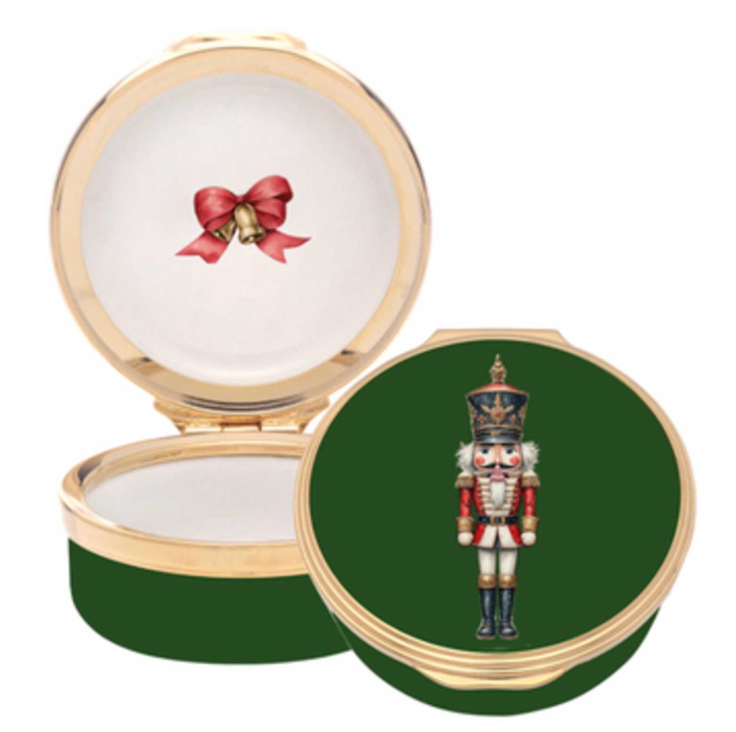 Halcyon Days Nutcracker Enamel Box ENNUT0101G, 5055273110333