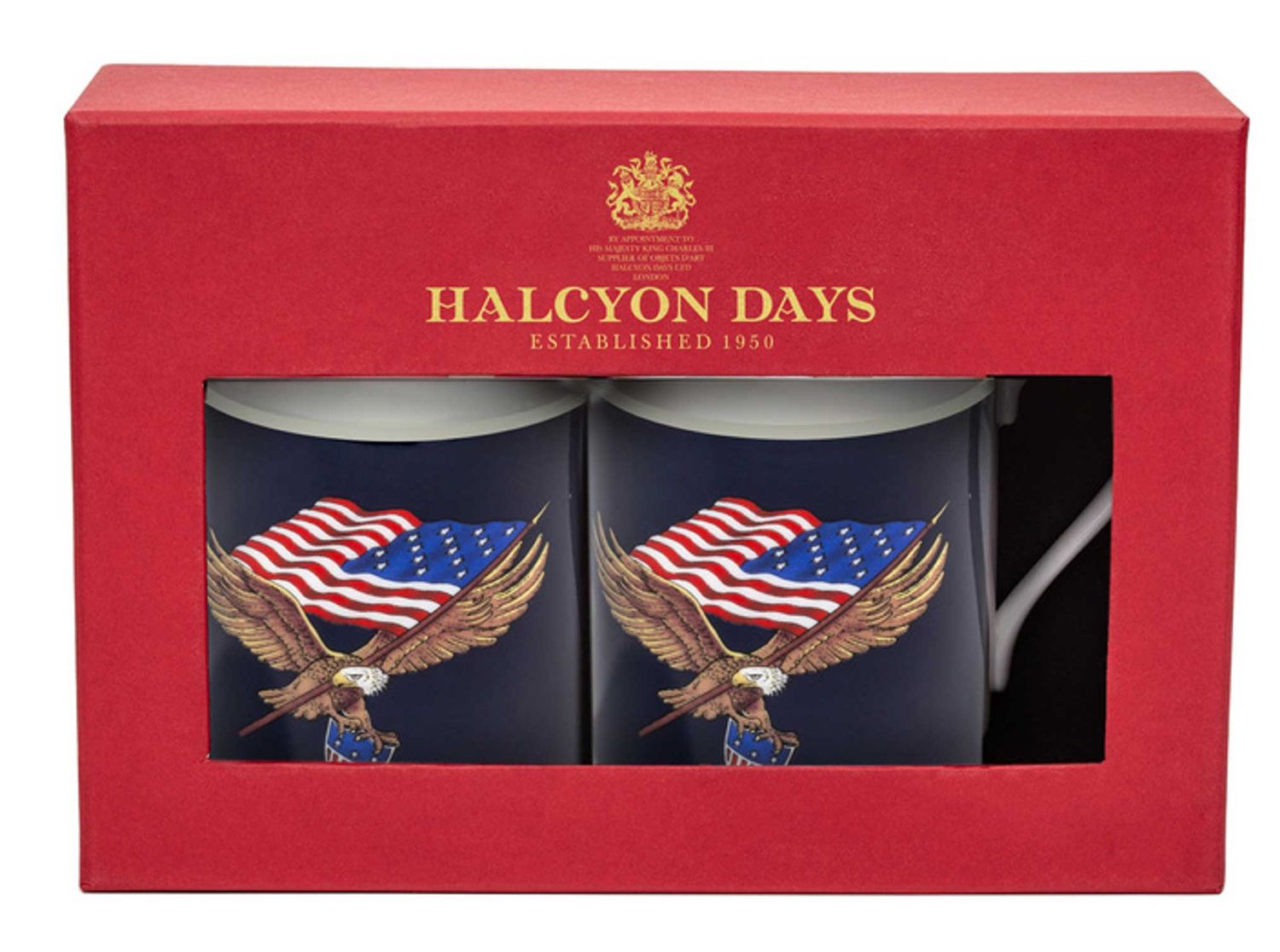Halcyon Days Star Spangled Banner Non Gilded Mug Set of 2 BCSSB01MSN, 5055273110852