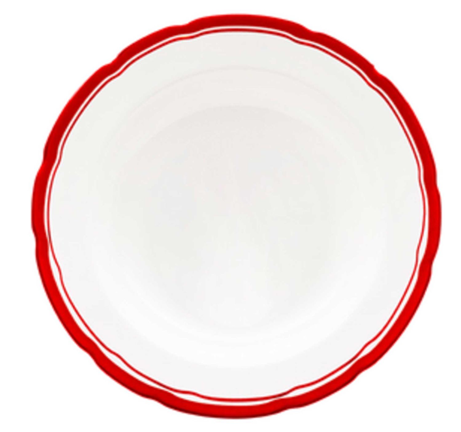 Halcyon Days Rainbow Red Double Border 6 Inch Plate BCRDB066AC, 5055273108859