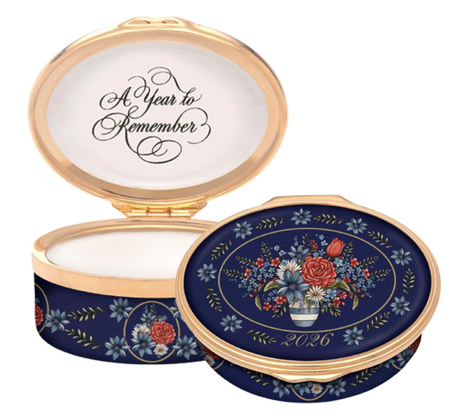 Halcyon Days 2026 Annual Year Box Enamel Box ENYB260102G, 5055273108590