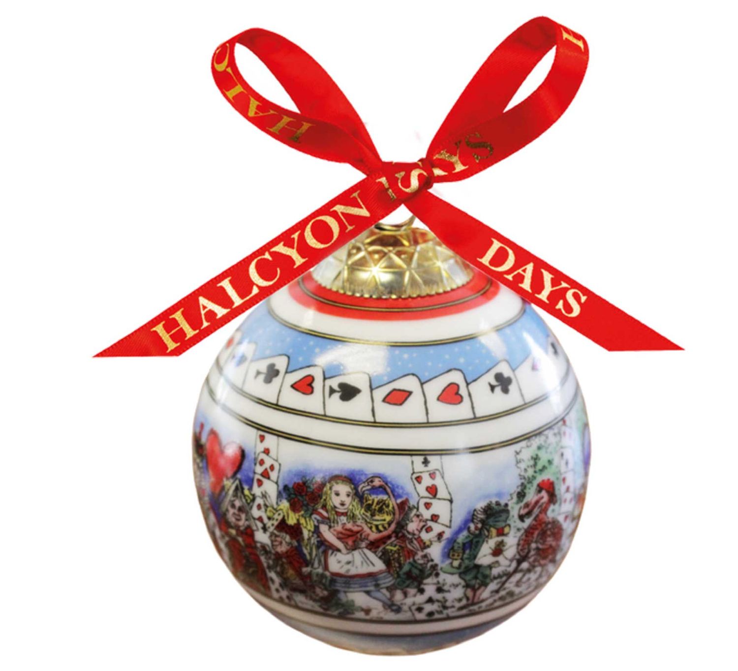 Halcyon Days Alice in Wonderland 3 Inch Bauble Ornament BCAIW01XBN, 5055273108583