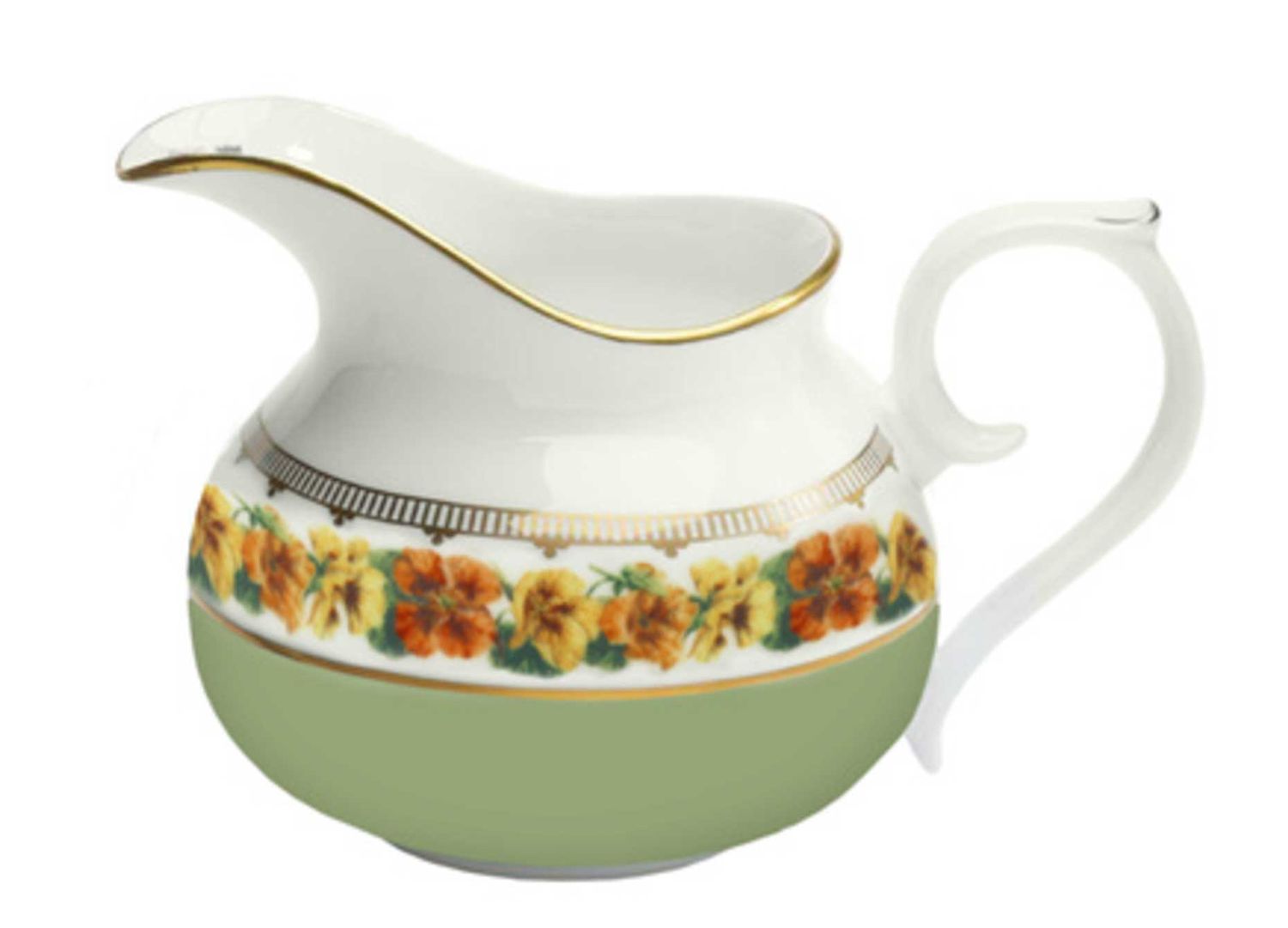 Halcyon Days Shell Garden Floral Nasturtium Creamer BCSGN09CJG, 5055273110722