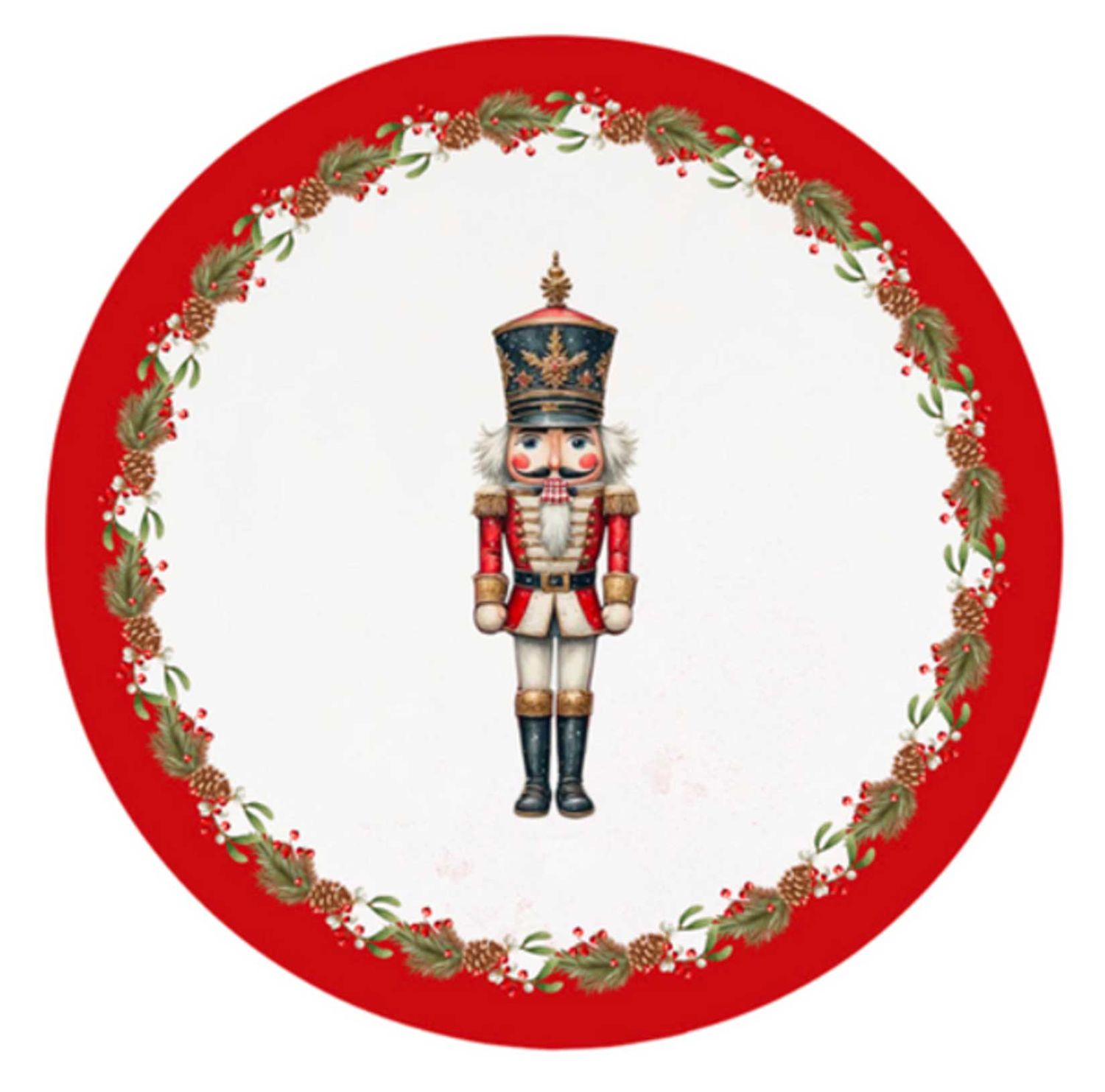 Halcyon Days Nutcracker 6 Inch Coupe Plate BCNUT016CPG, 5055273110265