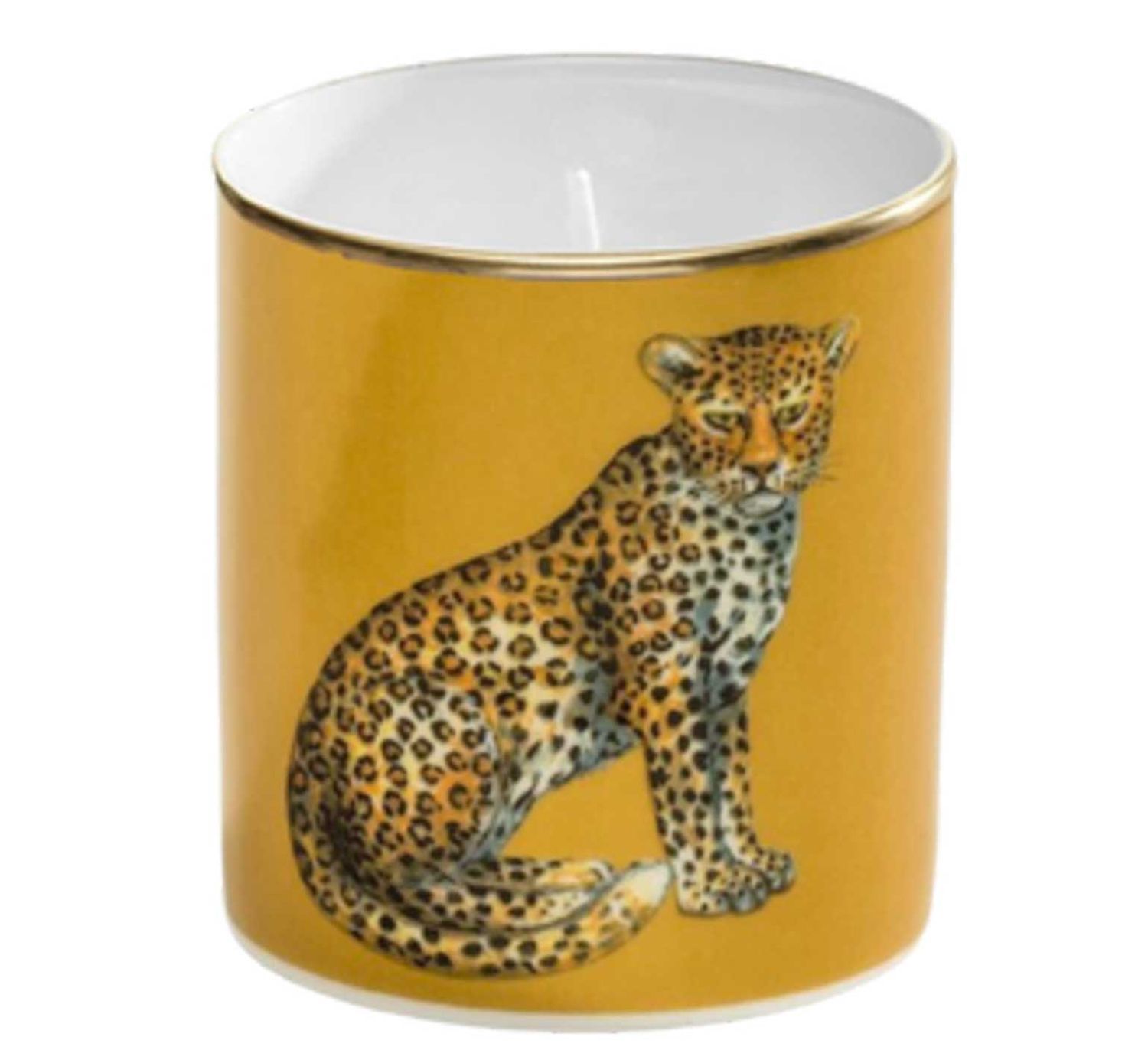 Halcyon Days Leopard Gold Jasmine Unlidded Candle BCMWL16CAG, 5055273110791