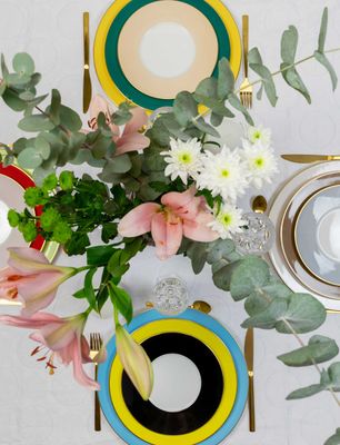 Robert Haviland &amp; C. Parlon Lexington Platinum Ciel Blue Dessert Plate, MPN: HP1391001004