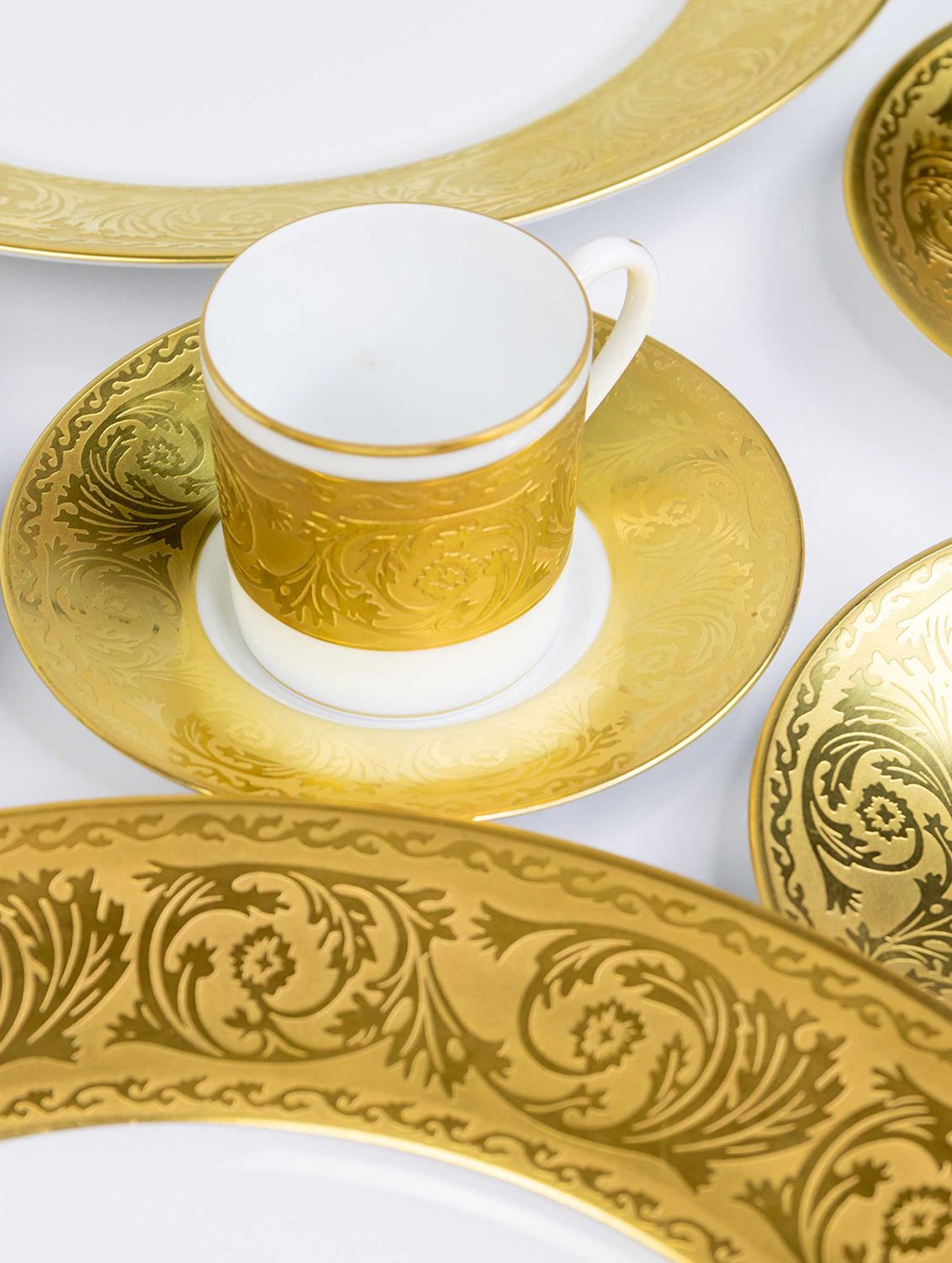 Robert Haviland &amp; C. Parlon Palatine Inlay Platinum Coffee Tea Pot 6 Cups, MPN: HP1770004103