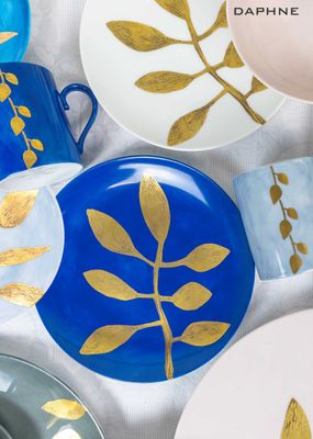 Robert Haviland &amp; C. Parlon Daphne Atoll Blue Tea Cup and Saucer, MPN: HP1220303104