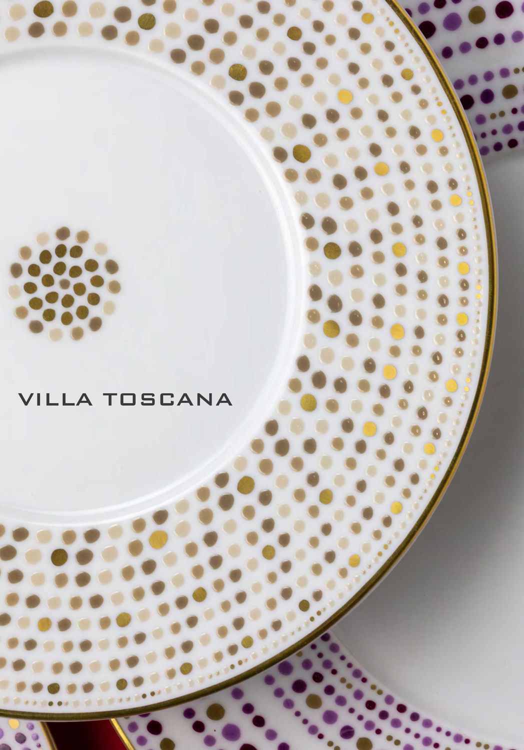 Robert Haviland &amp; C. Parlon Villa Toscana Cassis Pink Round Flat Dish, MPN: HP1780006004