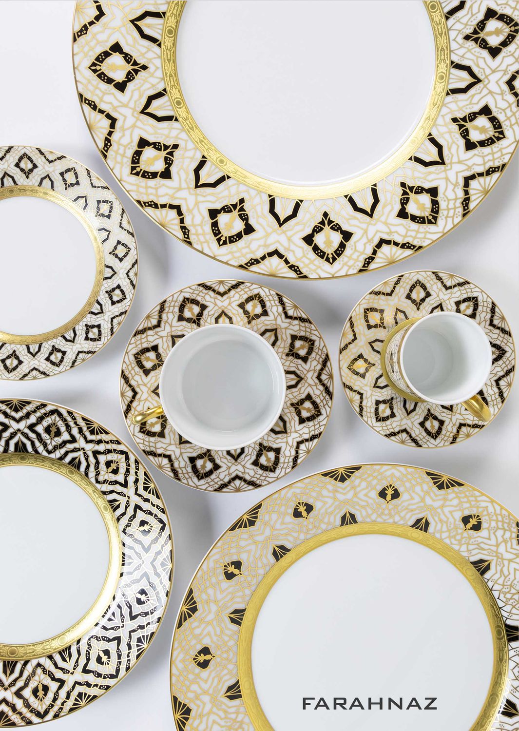 Robert Haviland &amp; C. Parlon Farahnaz Black Gold Rectangular Cake Dish, MPN: HP1290006002